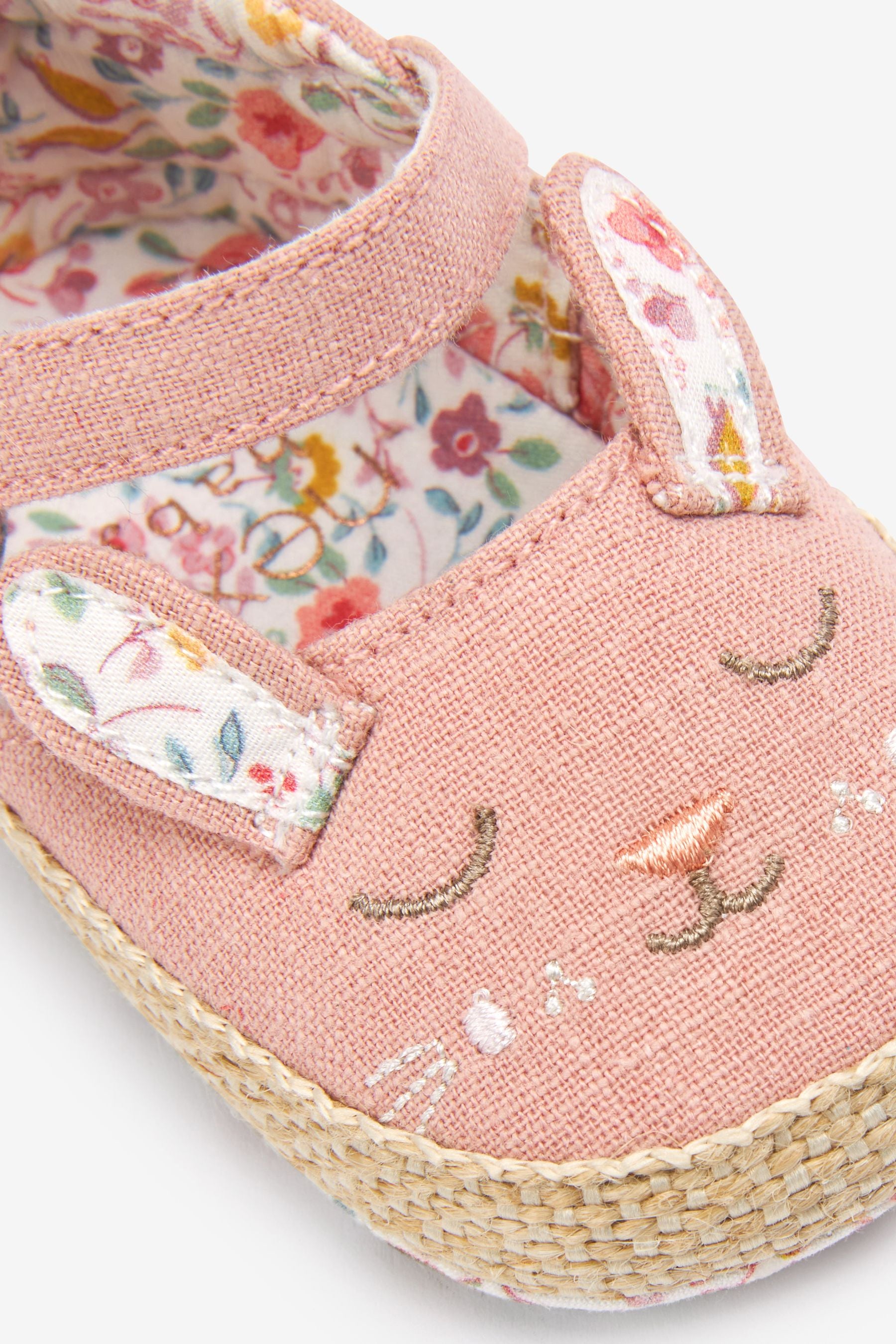 Pink Bunny Mary Jane Baby Shoes (0-18mths)