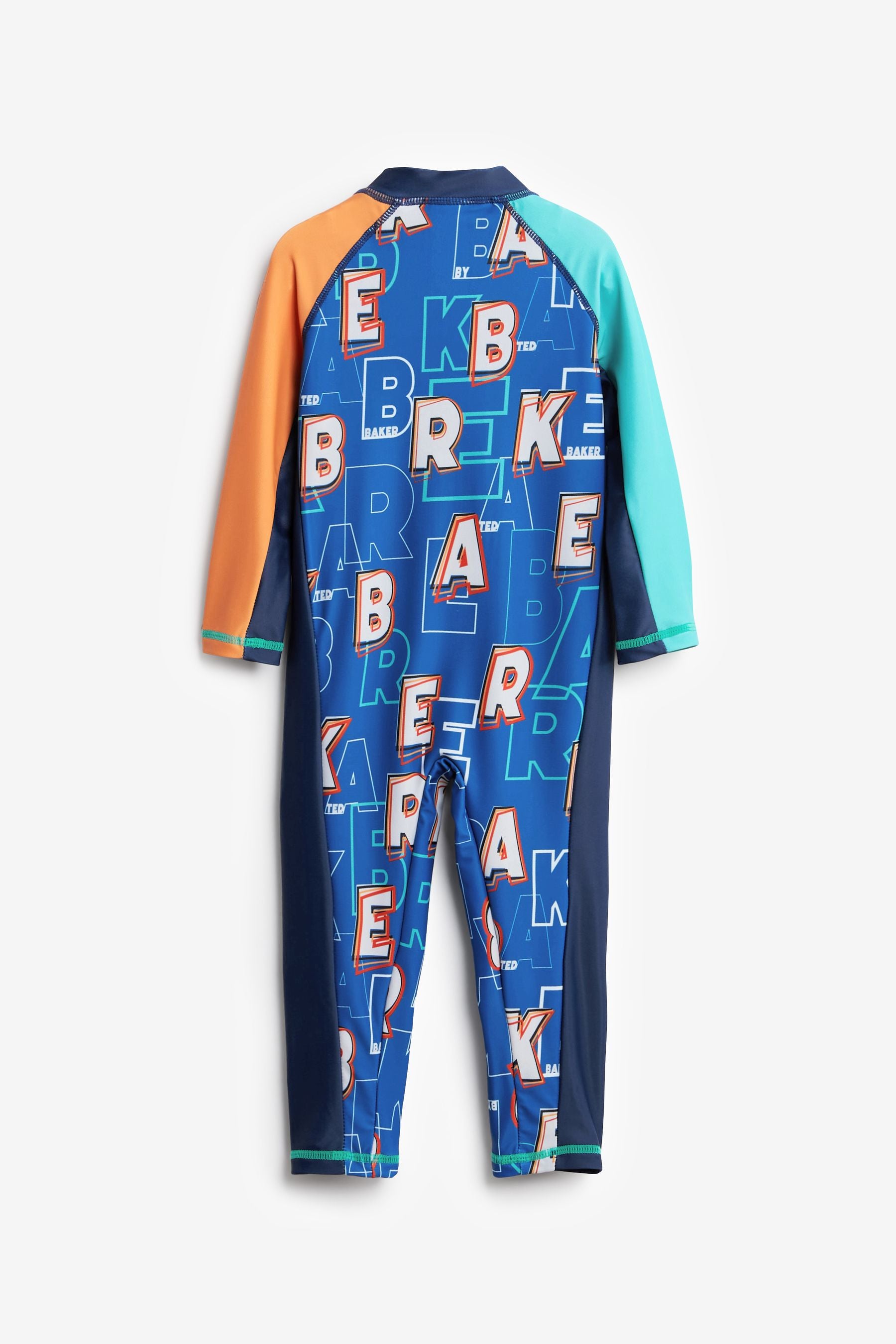 Baker by Ted Baker Blue Letter Print Sunsafe Suit