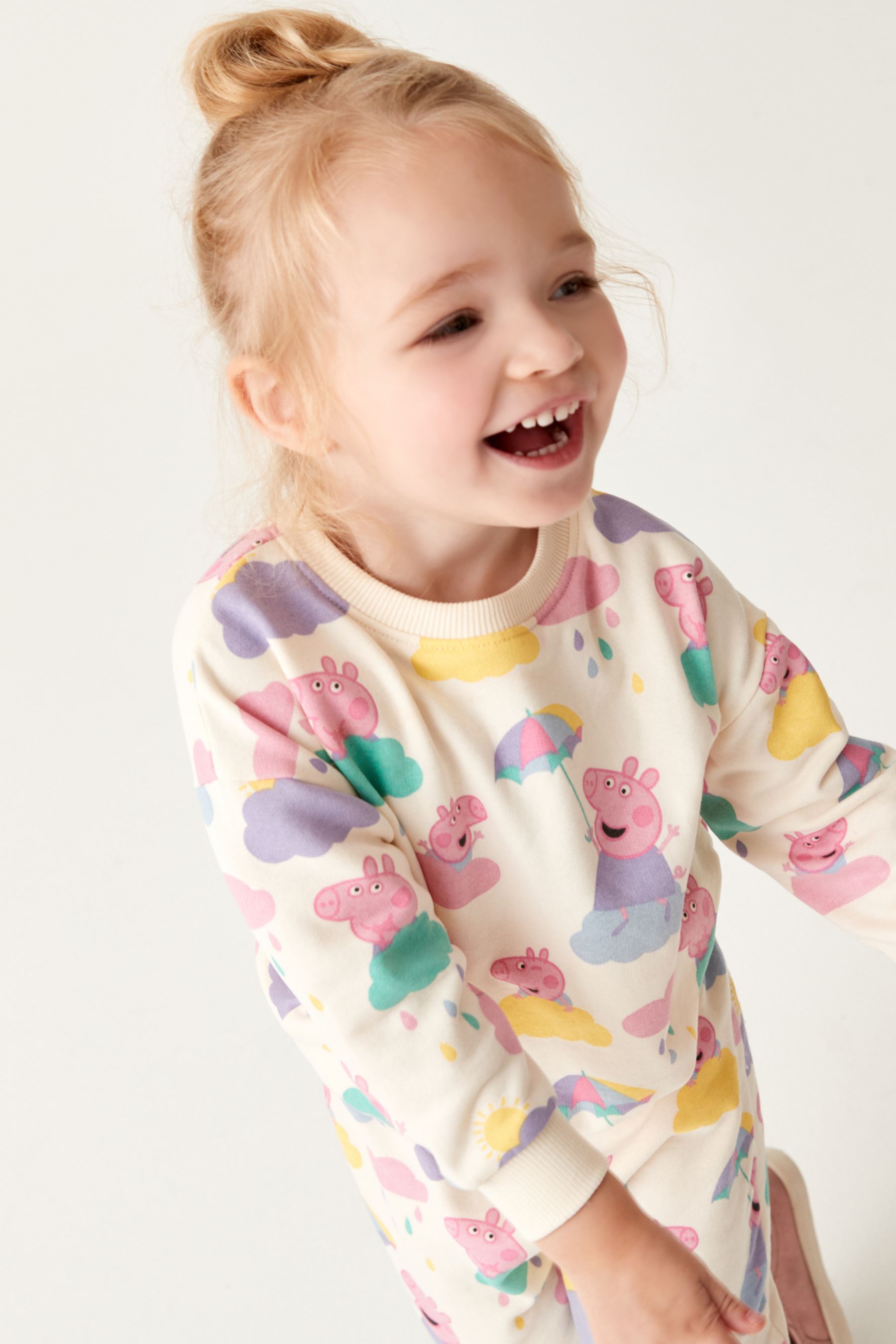 Cream Peppa Pig Sweatshirt And Jogger Set (3mths-7yrs)