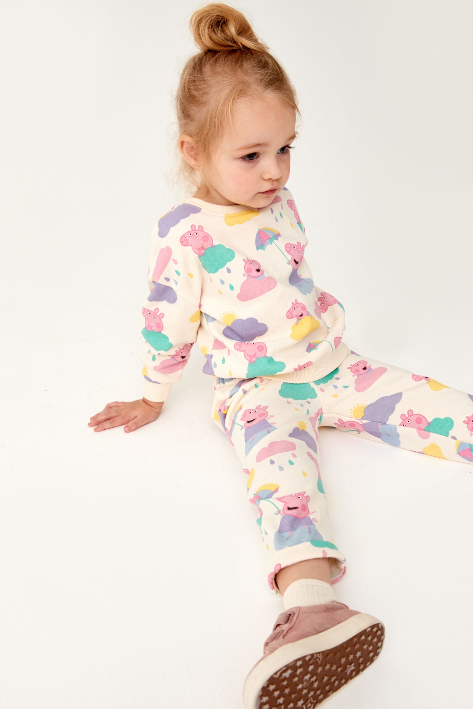 Cream Peppa Pig Sweatshirt And Jogger Set (3mths-7yrs)