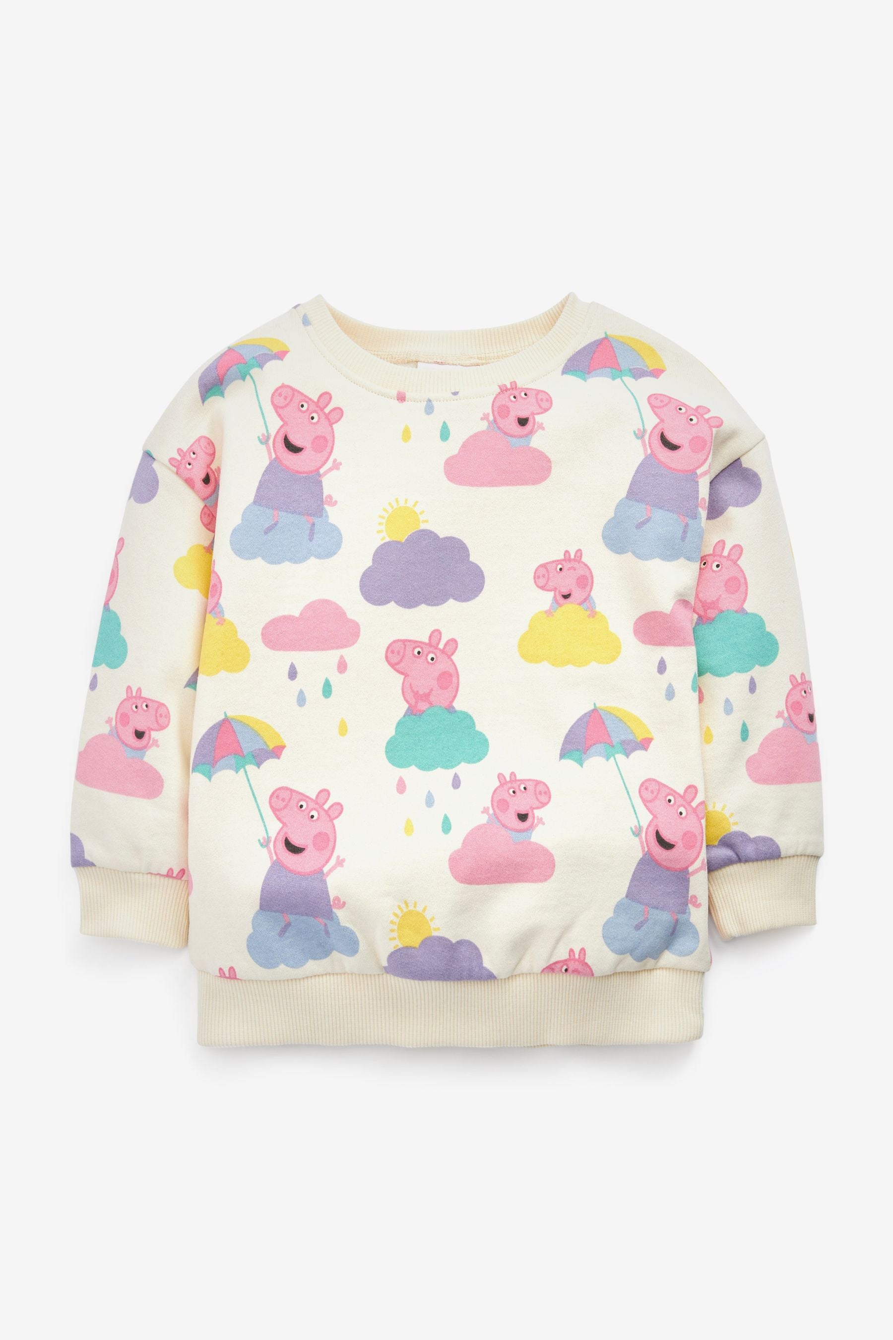 Cream Peppa Pig Sweatshirt And Jogger Set (3mths-7yrs)