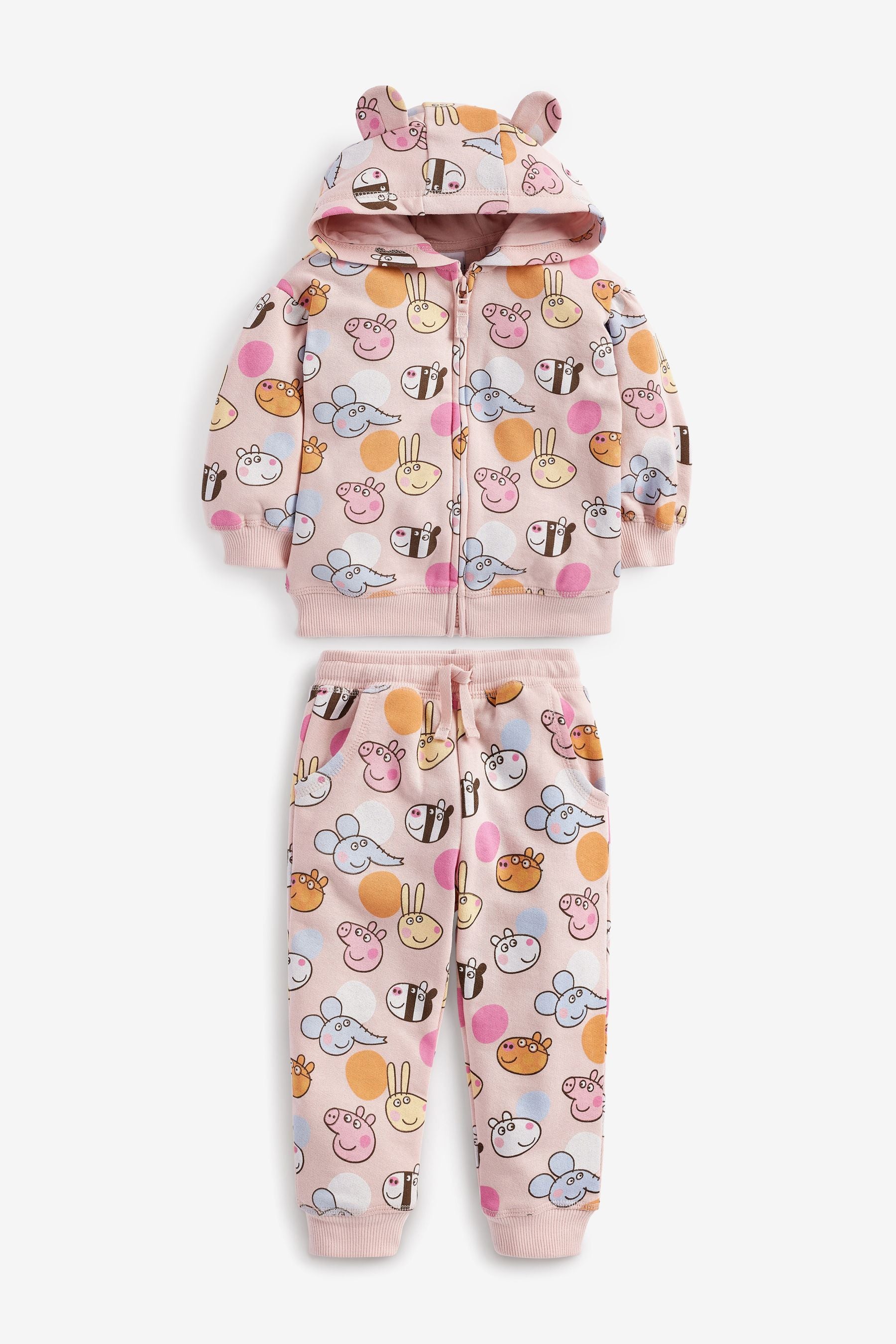 Pink Peppa Pig Hoodie & Joggers Co-Ord Set (3mths-7yrs)