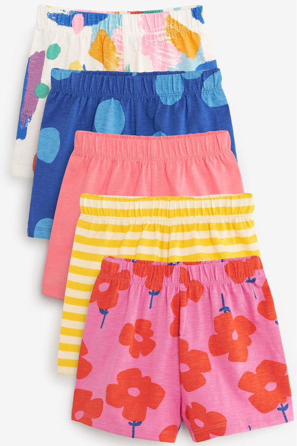 Bright Shapes 5 Pack Jersey Shorts (3mths-7yrs)