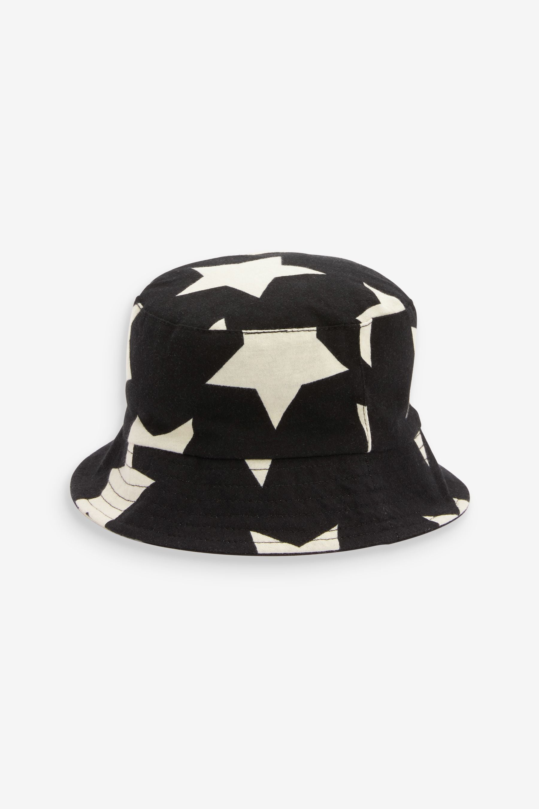 Star Print 2 Pack Bucket Hats (3mths-10yrs)