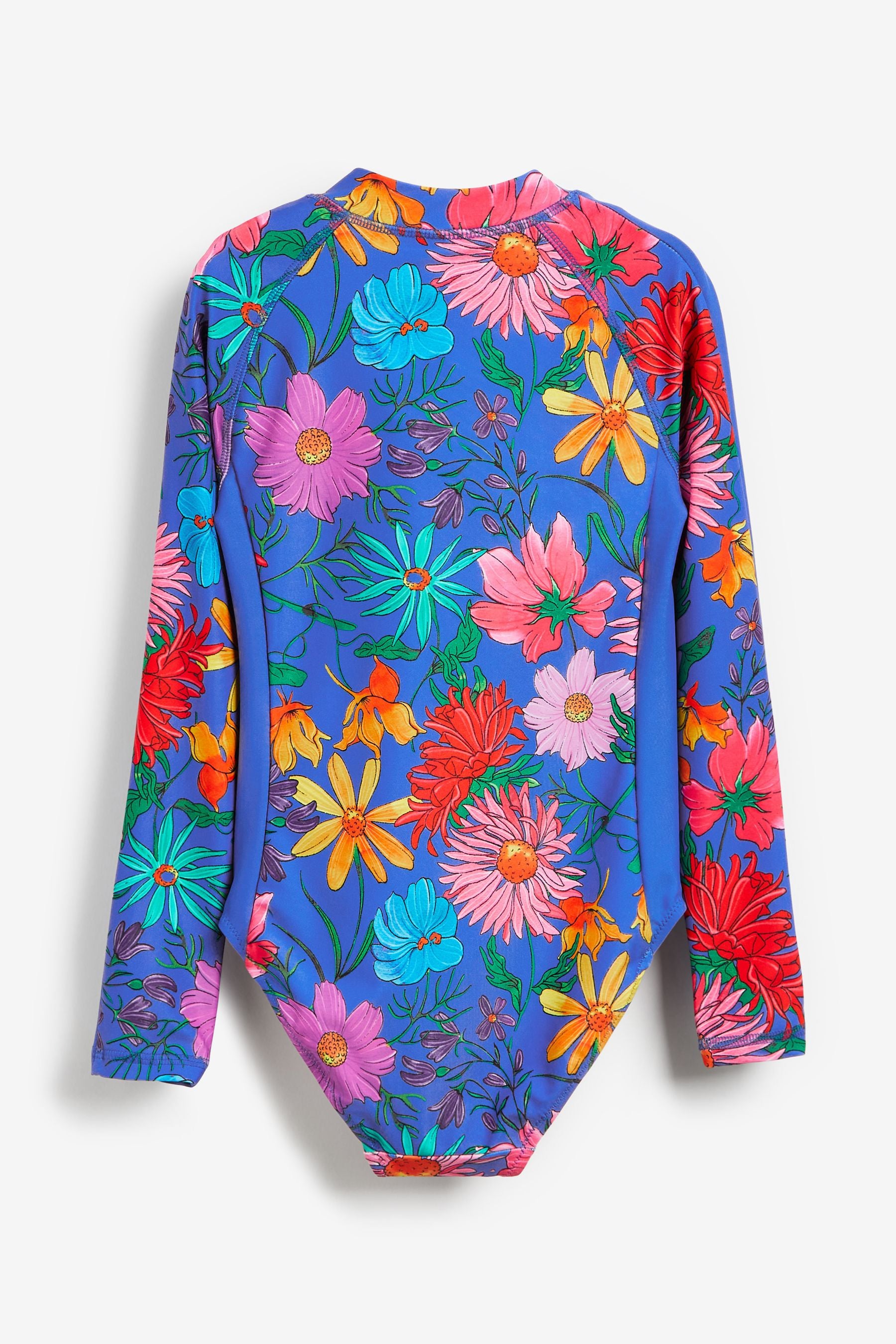 Cobalt Blue Long Sleeved Swimsuit (3-16yrs)