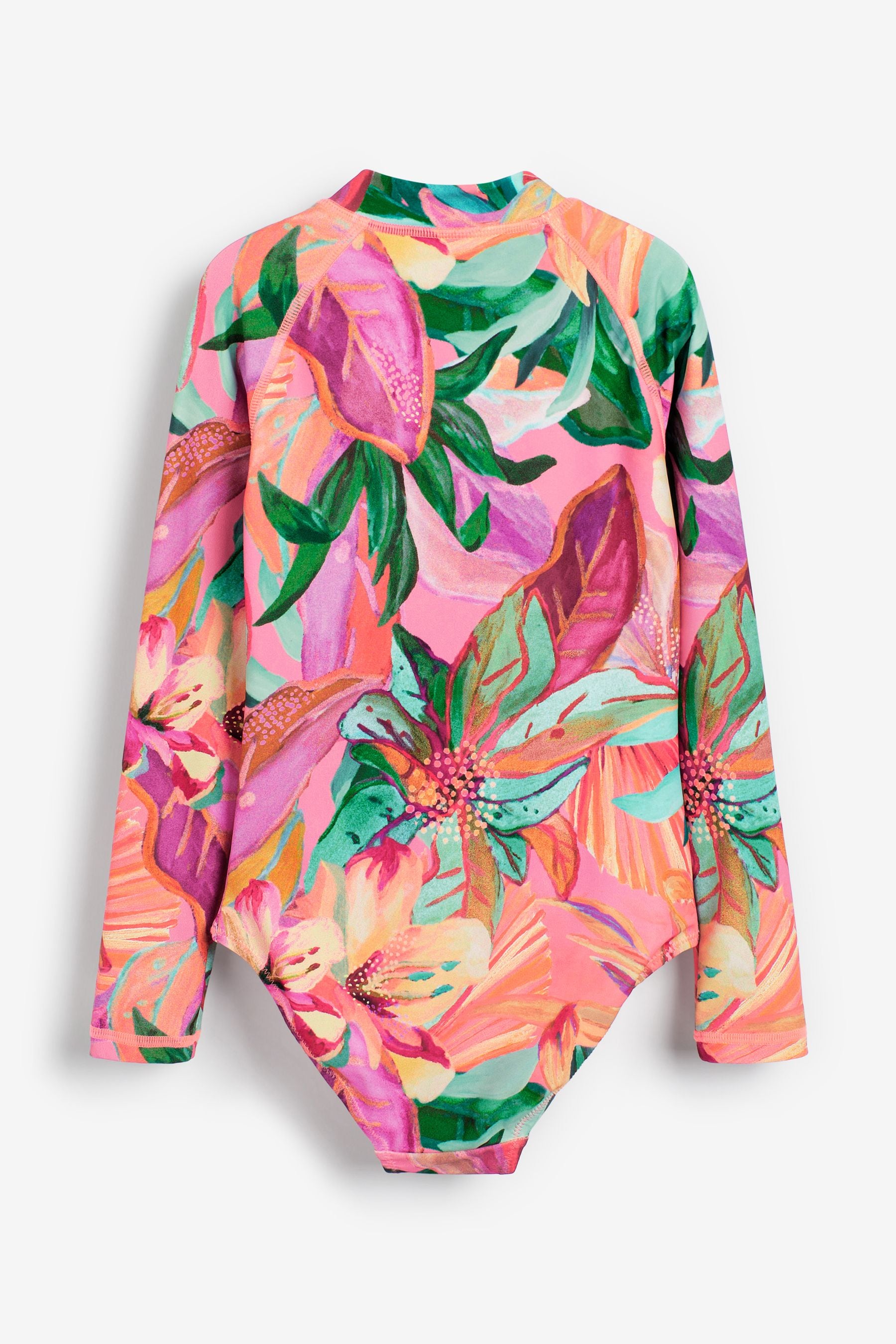 Mango Palm Print Long Sleeved Swimsuit (3-16yrs)