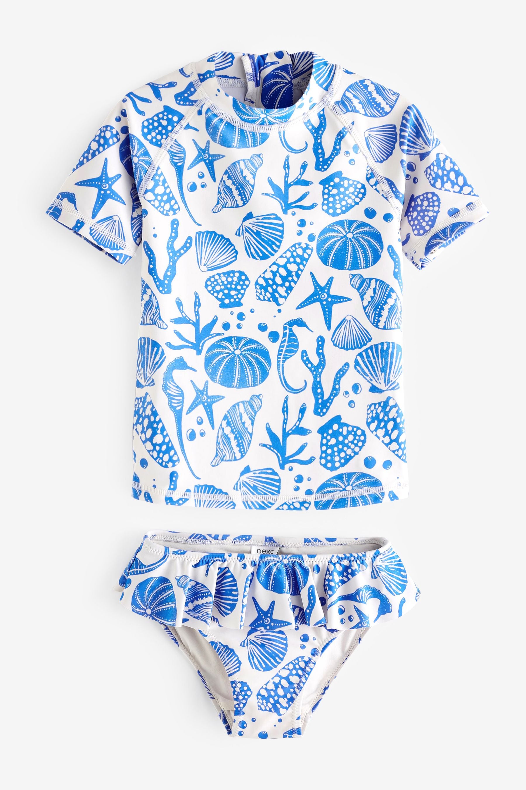 White/Blue 2 Piece Sunsafe Swimset (3mths-7yrs)