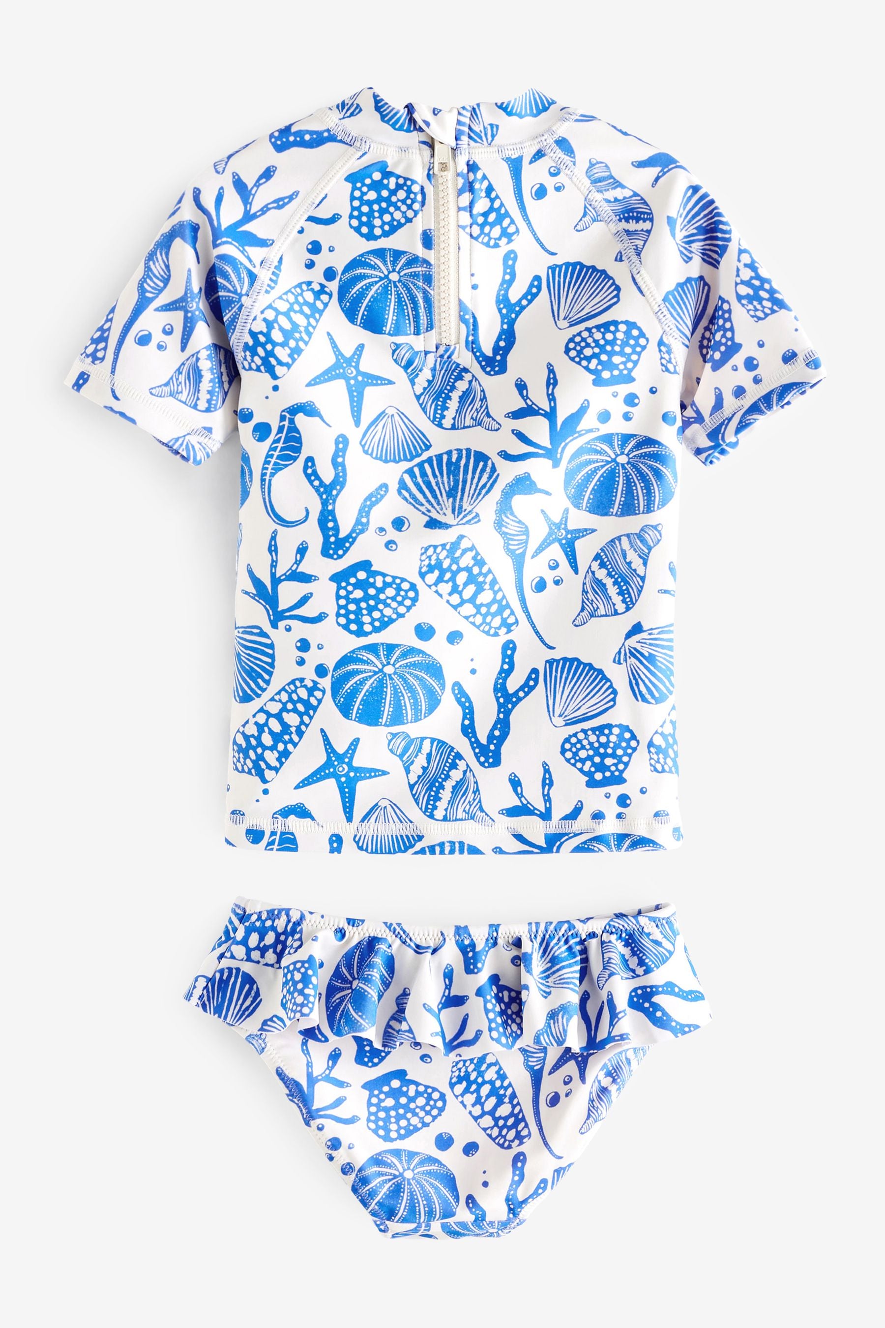 White/Blue 2 Piece Sunsafe Swimset (3mths-7yrs)