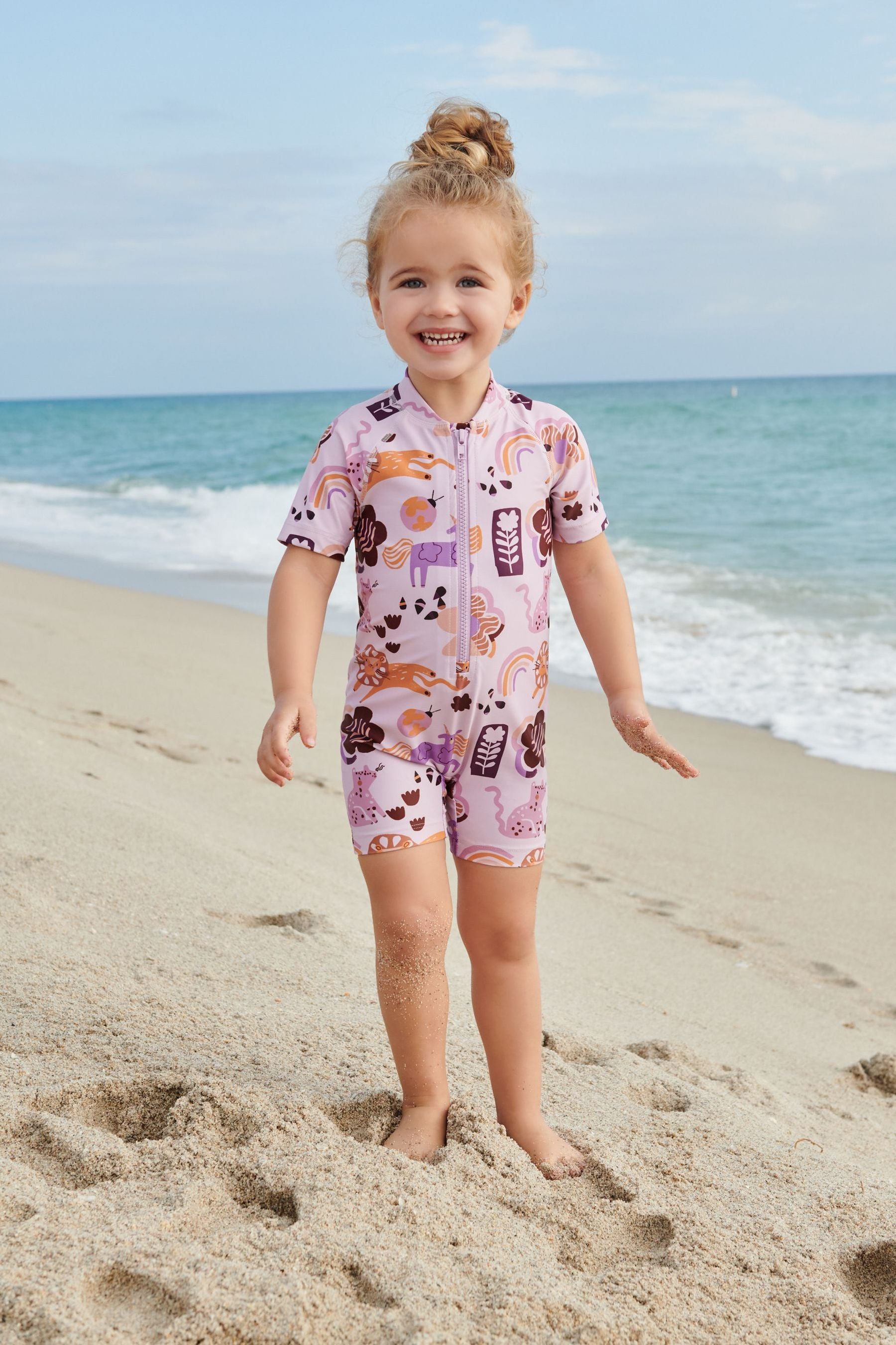 Lilac Purple Sunsafe Swimsuit (3mths-7yrs)