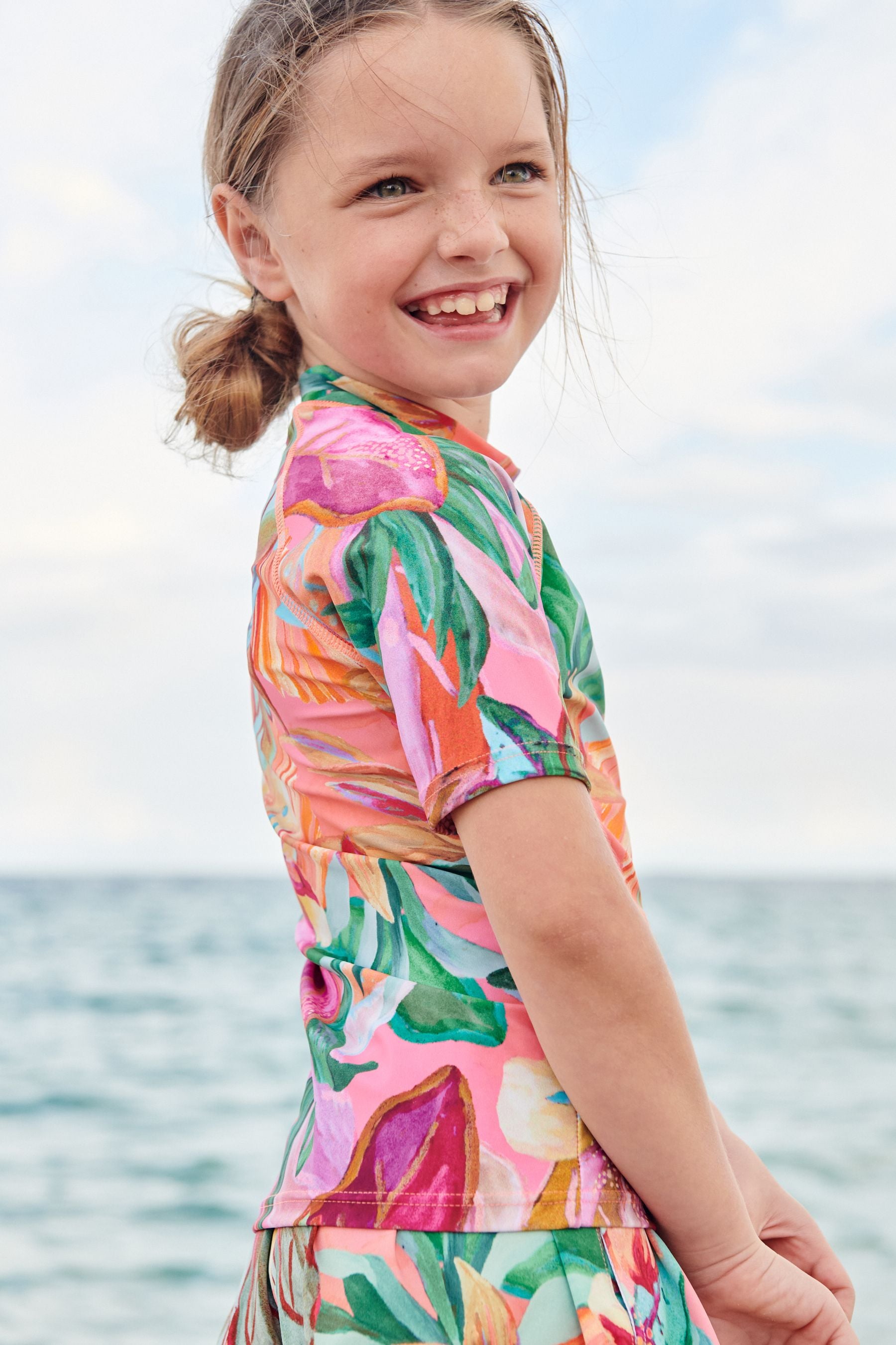 Mango Palm Print Rash Vest (3-16yrs)