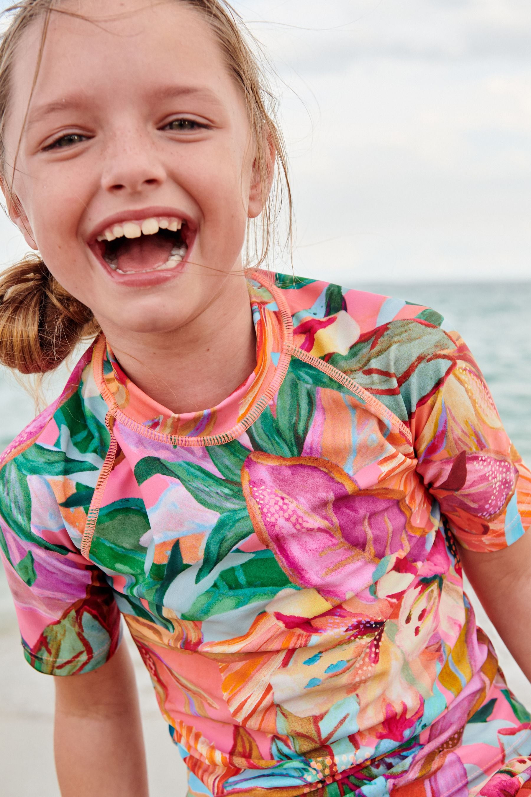 Mango Palm Print Rash Vest (3-16yrs)