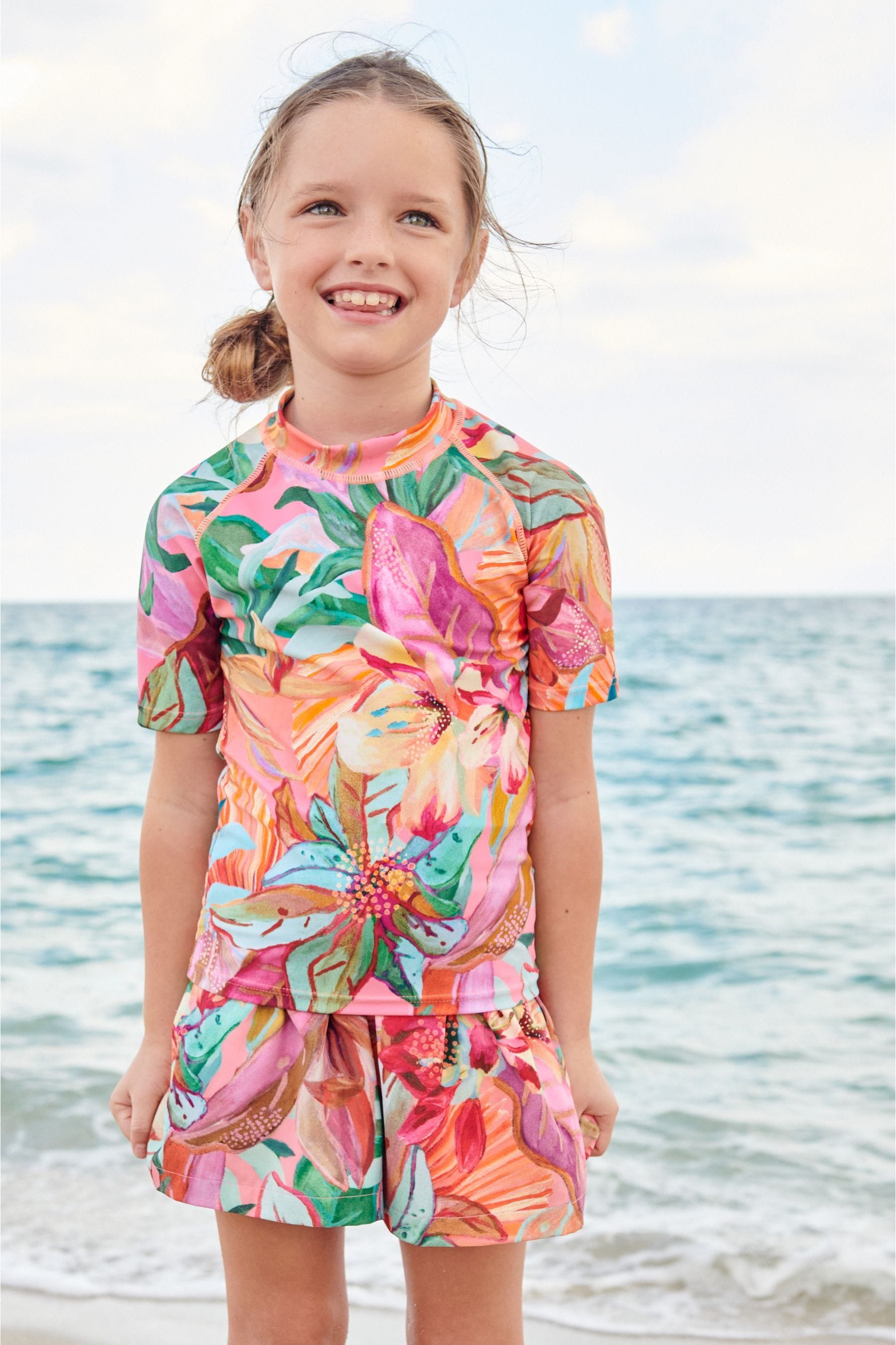 Mango Palm Print Rash Vest (3-16yrs)