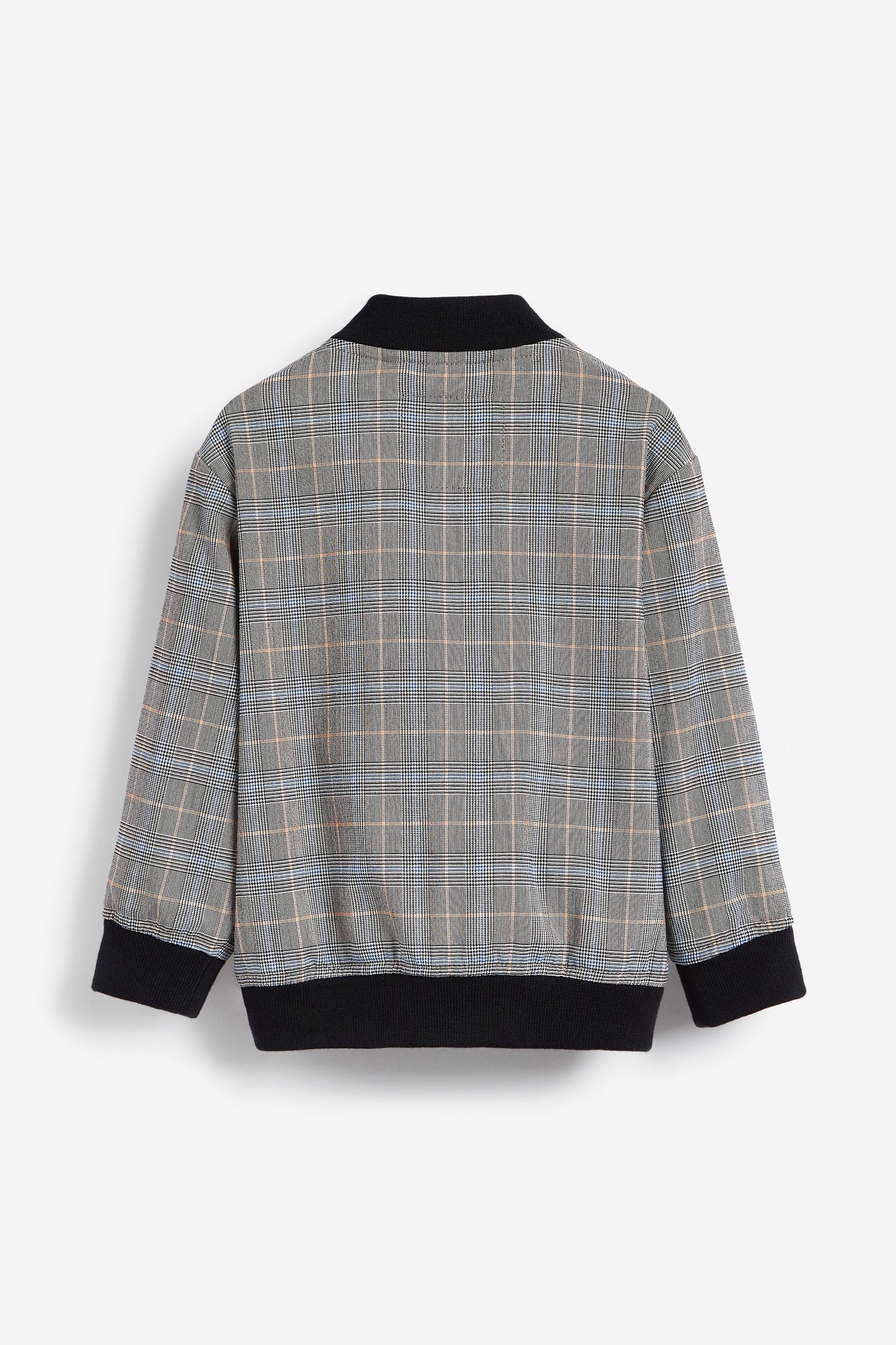 Grey Check Bomber Jacket (3mths-9yrs)