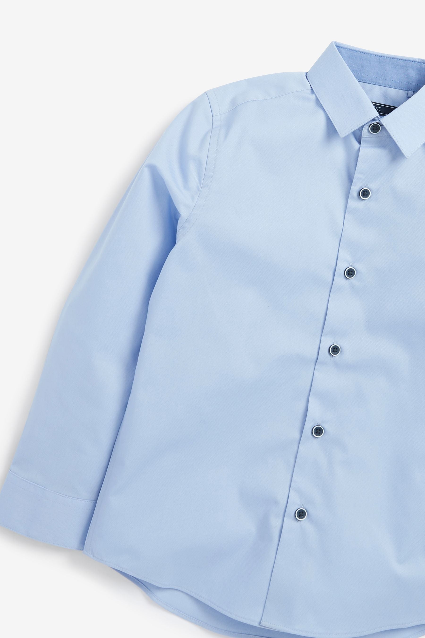 Blue Long Sleeve Smart Shirt (3-16yrs)