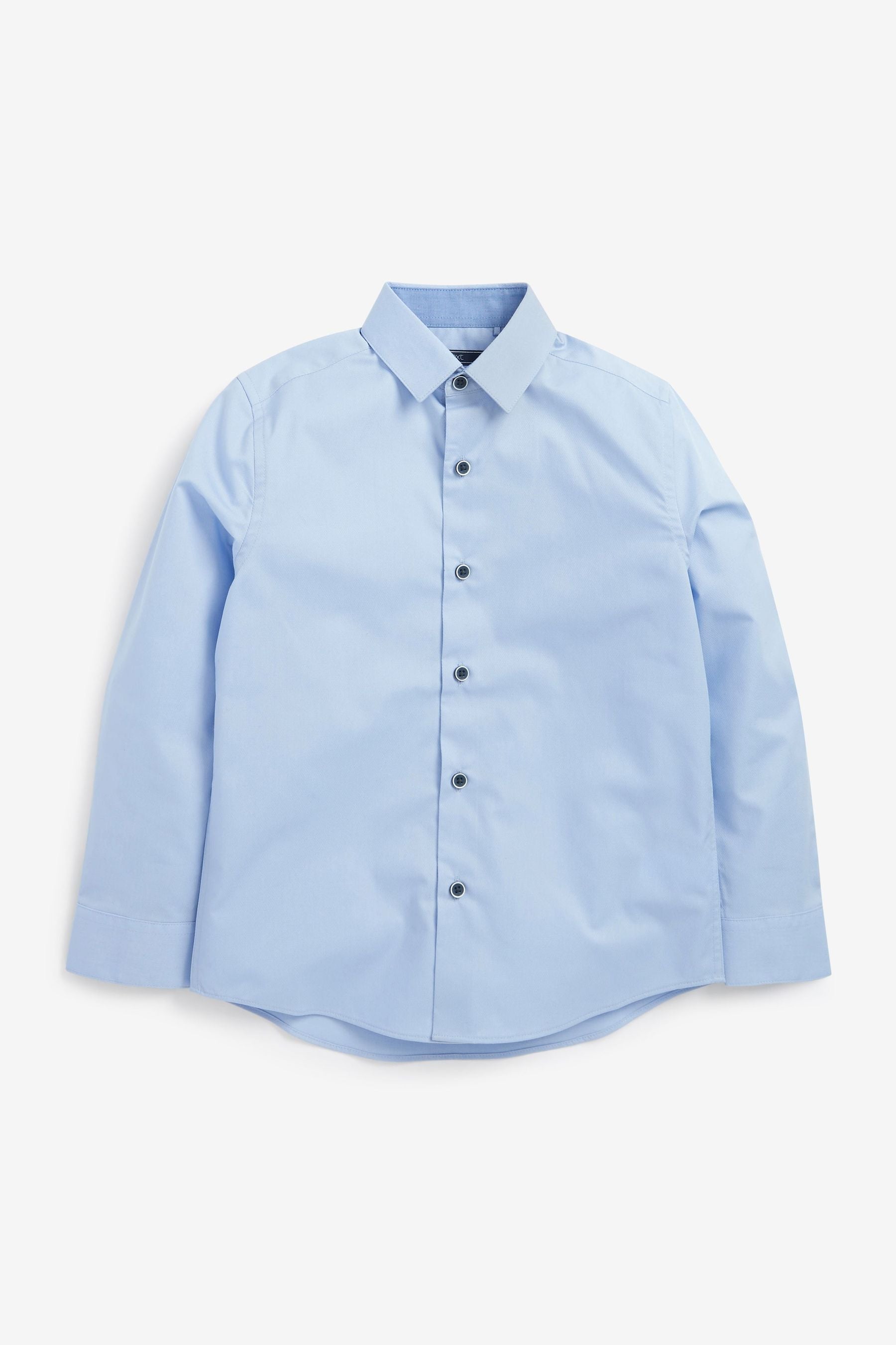 Blue Long Sleeve Smart Shirt (3-16yrs)