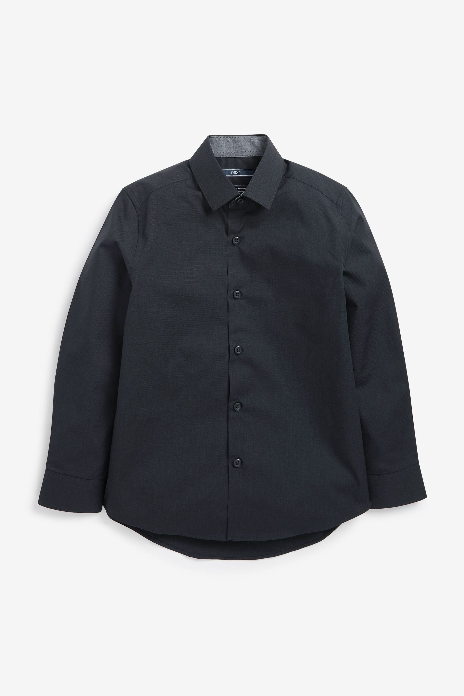 Black Long Sleeve Smart Shirt (3-16yrs)