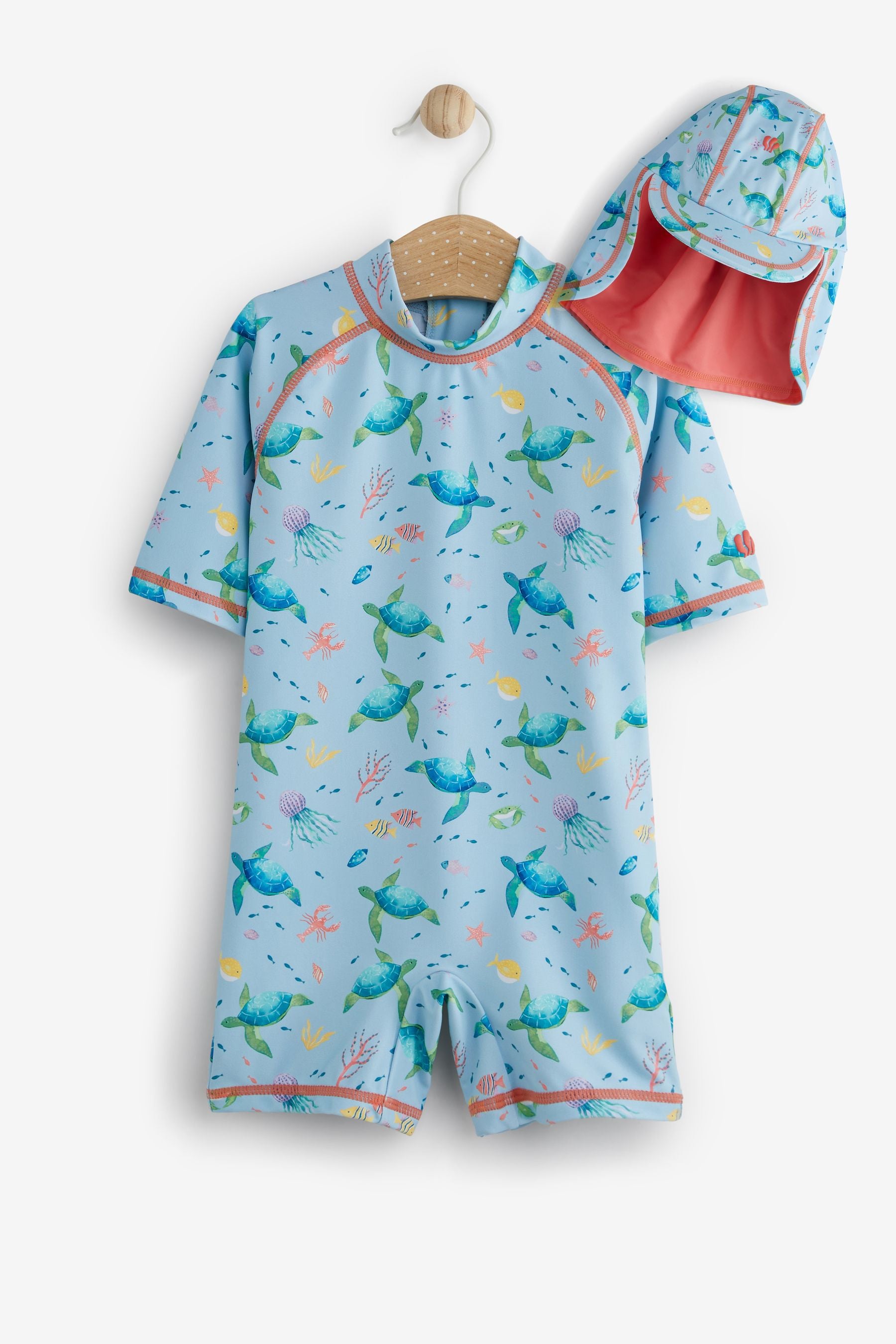 FatFace Sealife Sunsafe Swimsuit Set