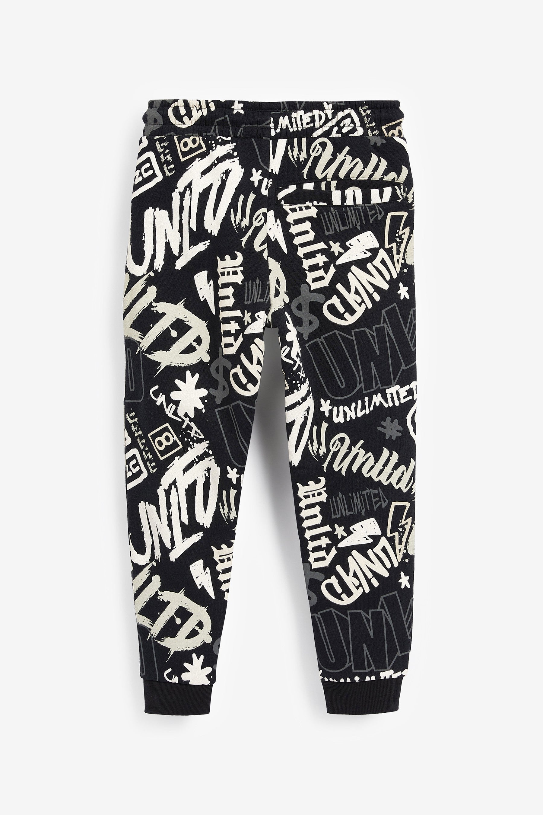 Black Graffiti Joggers (3-16yrs)