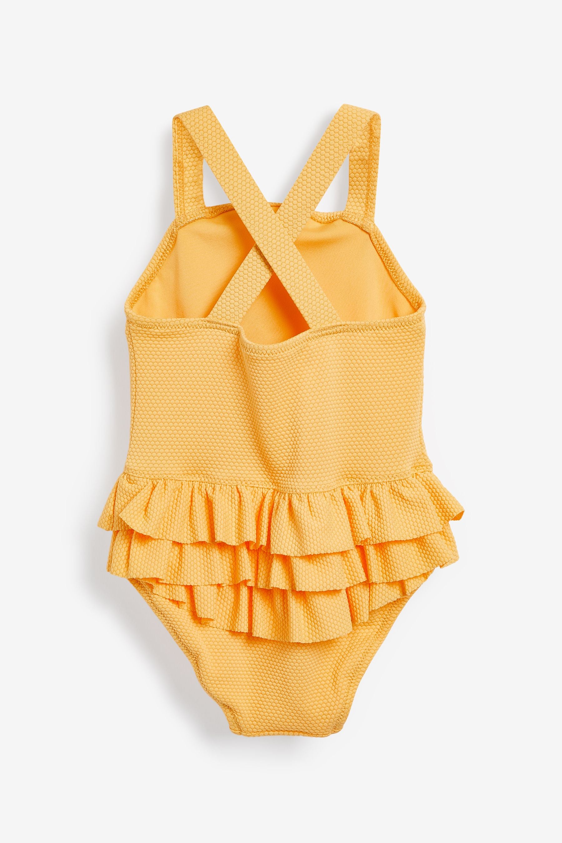 Yellow Embroidered Swimsuit (3mths-7yrs)