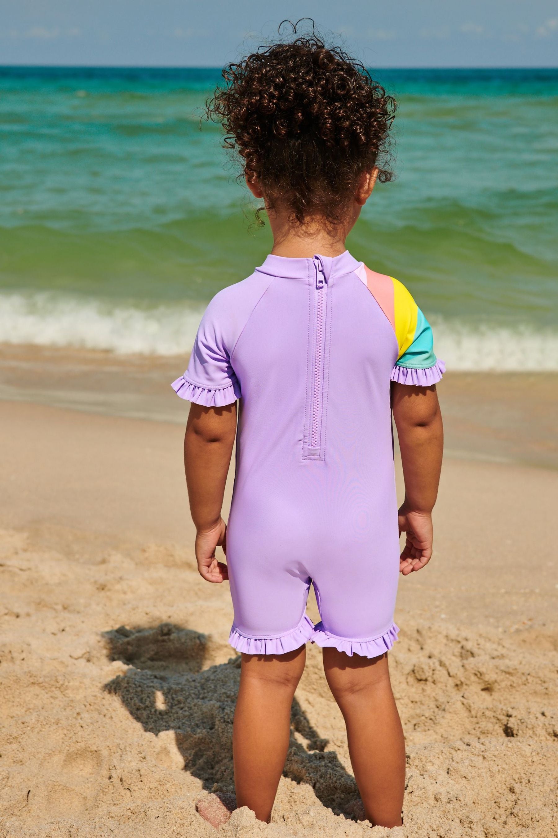 Lilac Purple Appliquéée Character Swimsuit (3mths-7yrs)