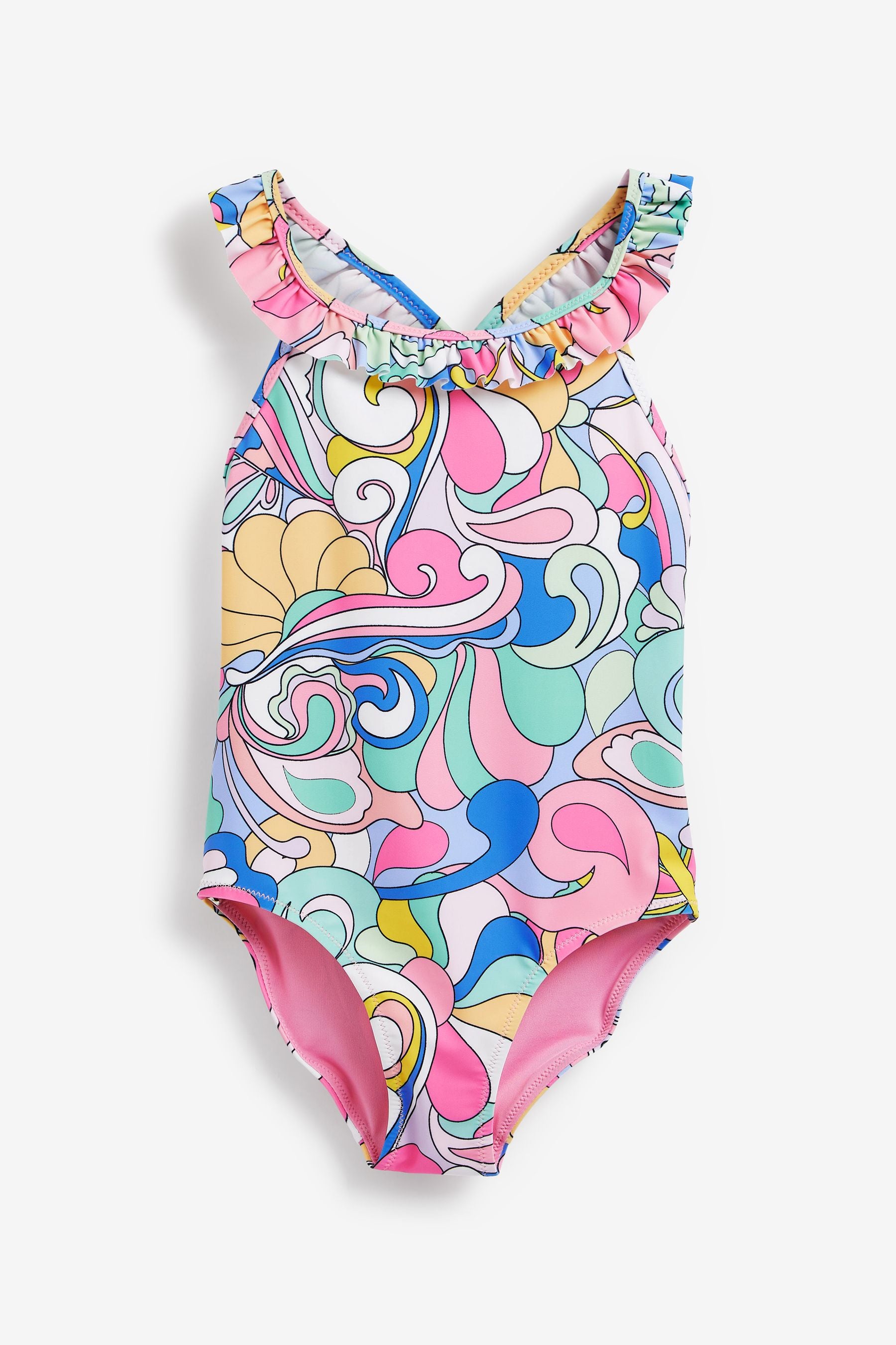 Multi Bright Multi Bright Frill Swimsuit (3-16yrs)