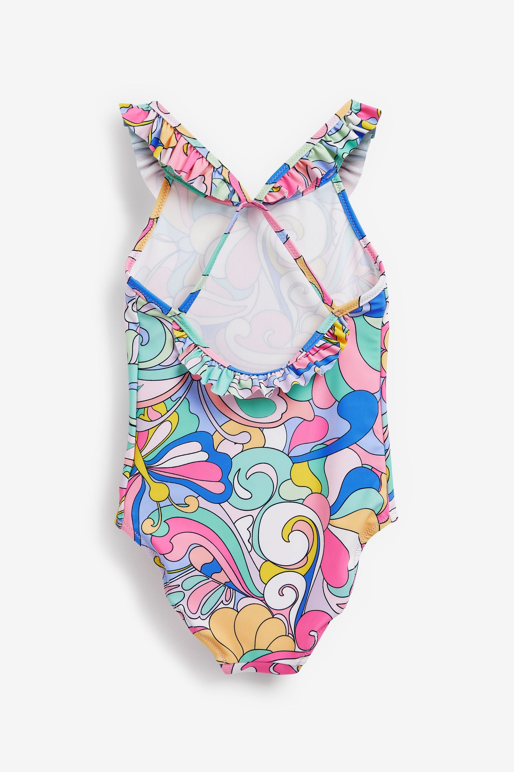 Multi Bright Multi Bright Frill Swimsuit (3-16yrs)