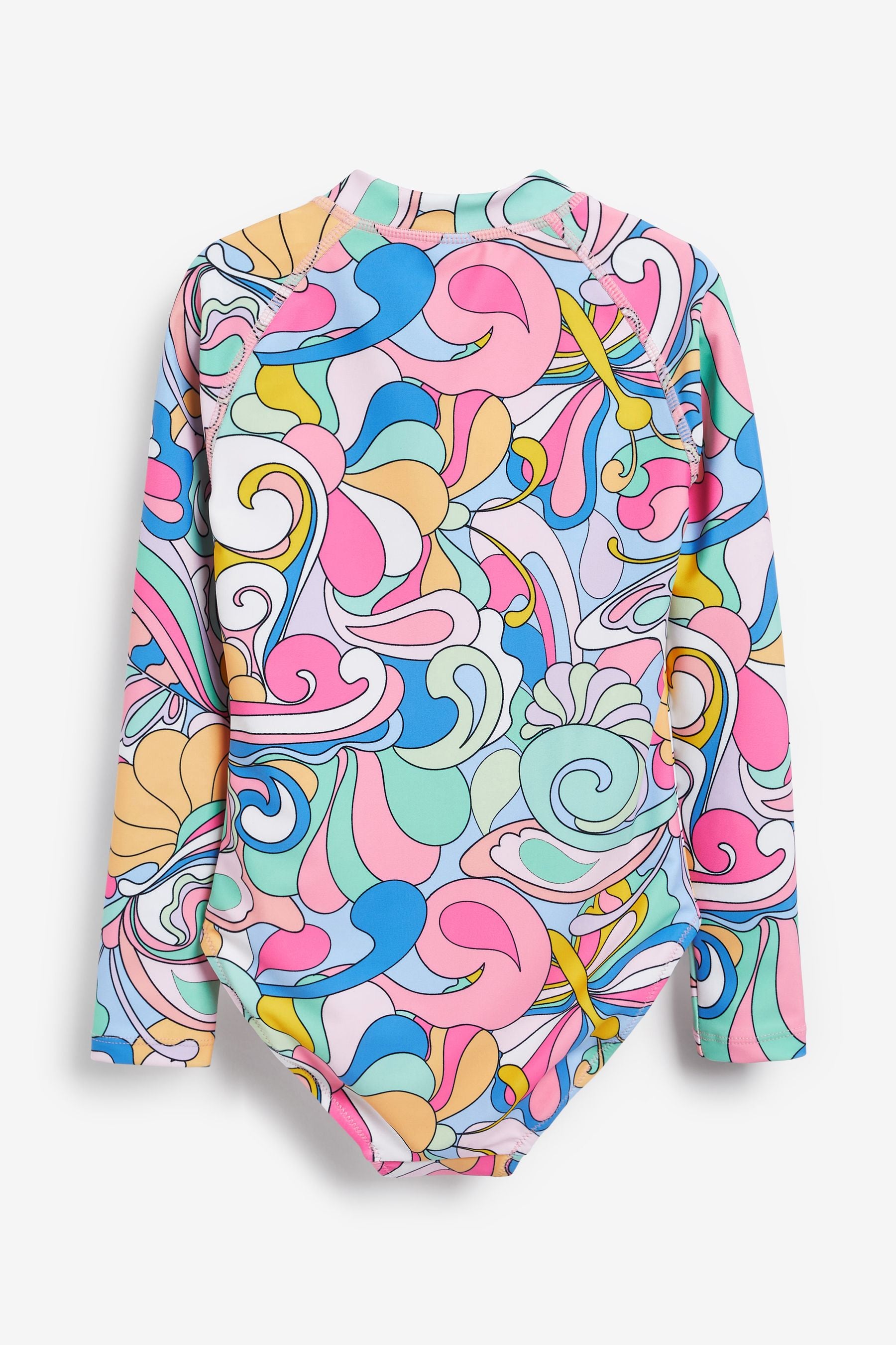 Multi Bright Long Sleeved Swimsuit (3-16yrs)