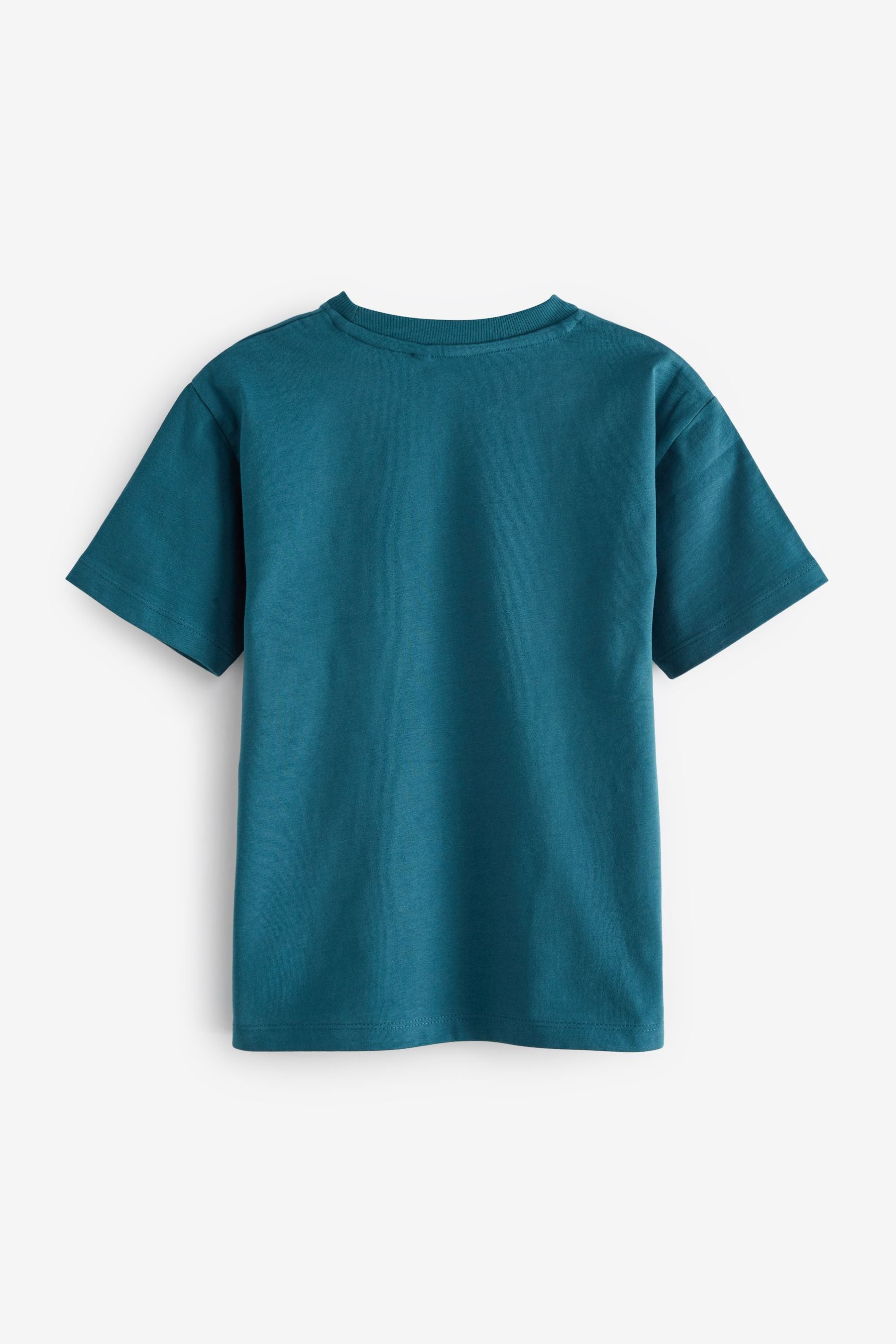 Petrol Blue Premium Drop Shoulder T-Shirt (3-16yrs)