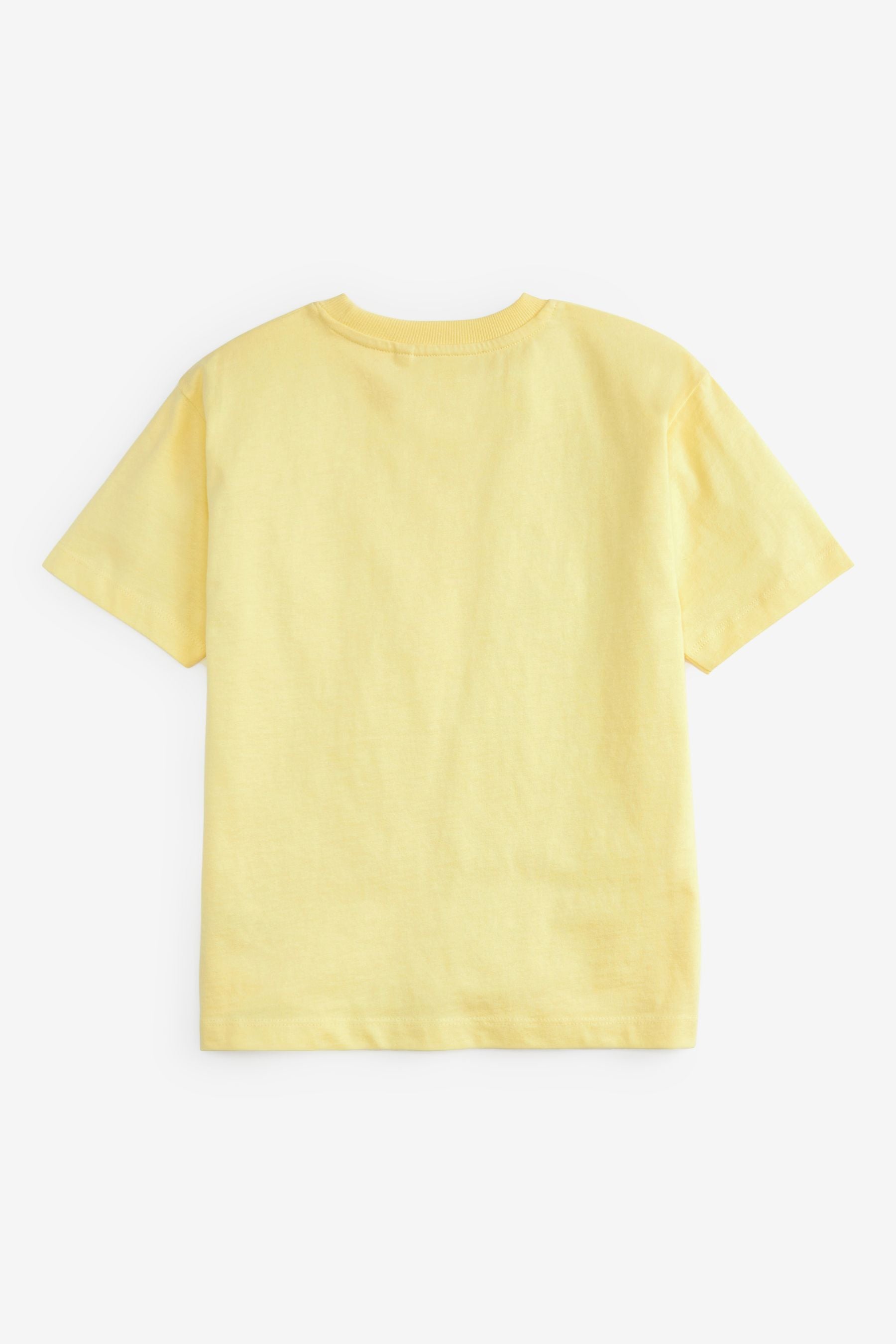 Pastel Yellow Premium Drop Shoulder T-Shirt (3-16yrs)