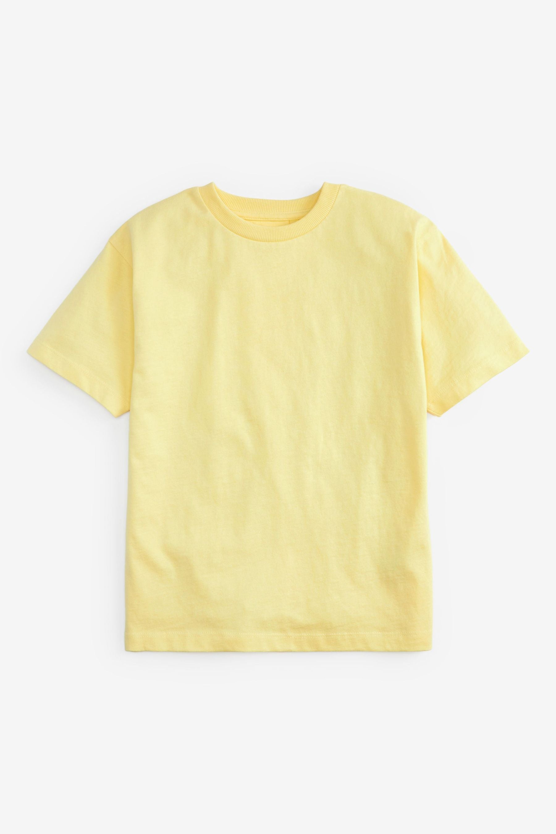 Pastel Yellow Premium Drop Shoulder T-Shirt (3-16yrs)