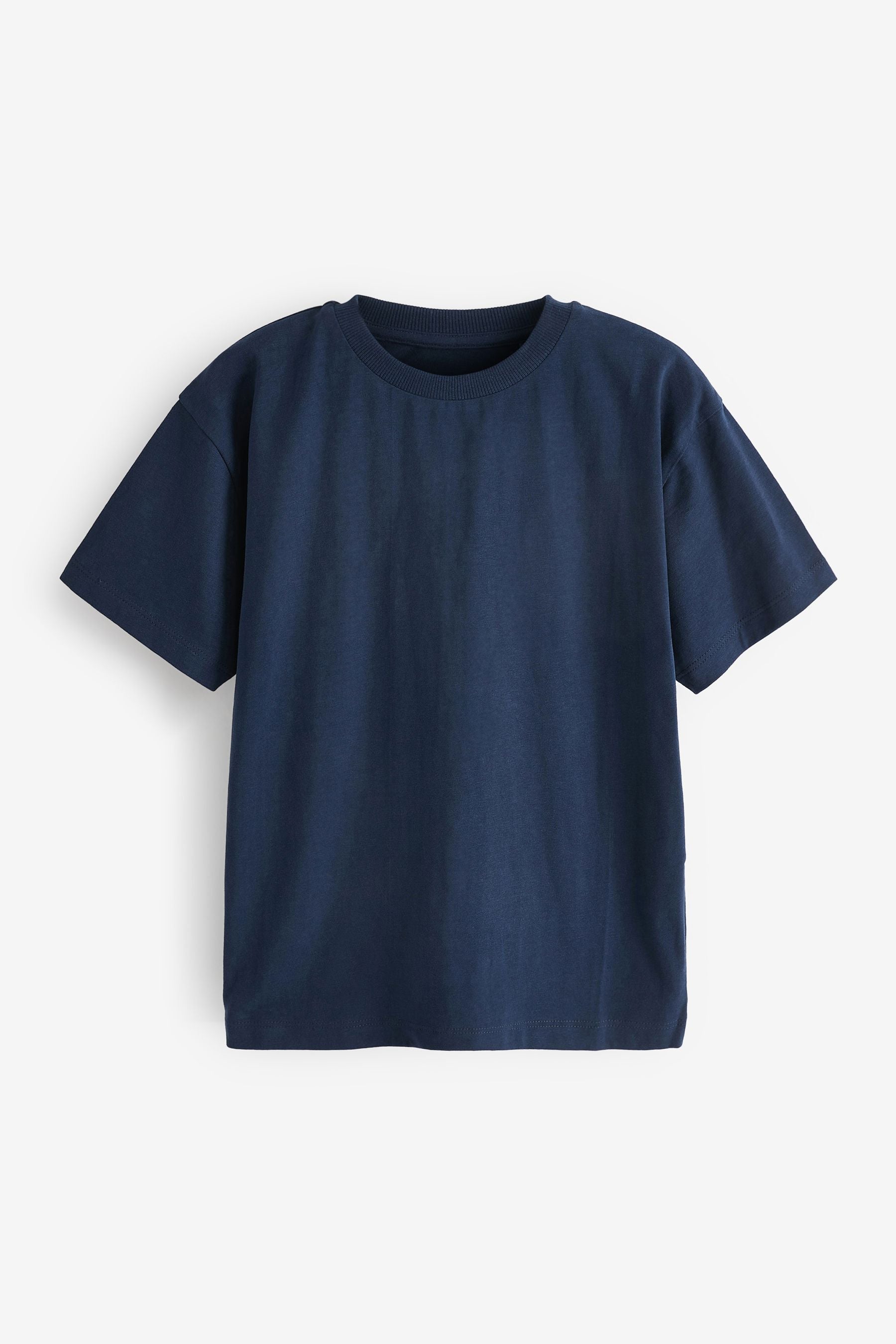 Navy Blue Premium Drop Shoulder T-Shirt (3-16yrs)