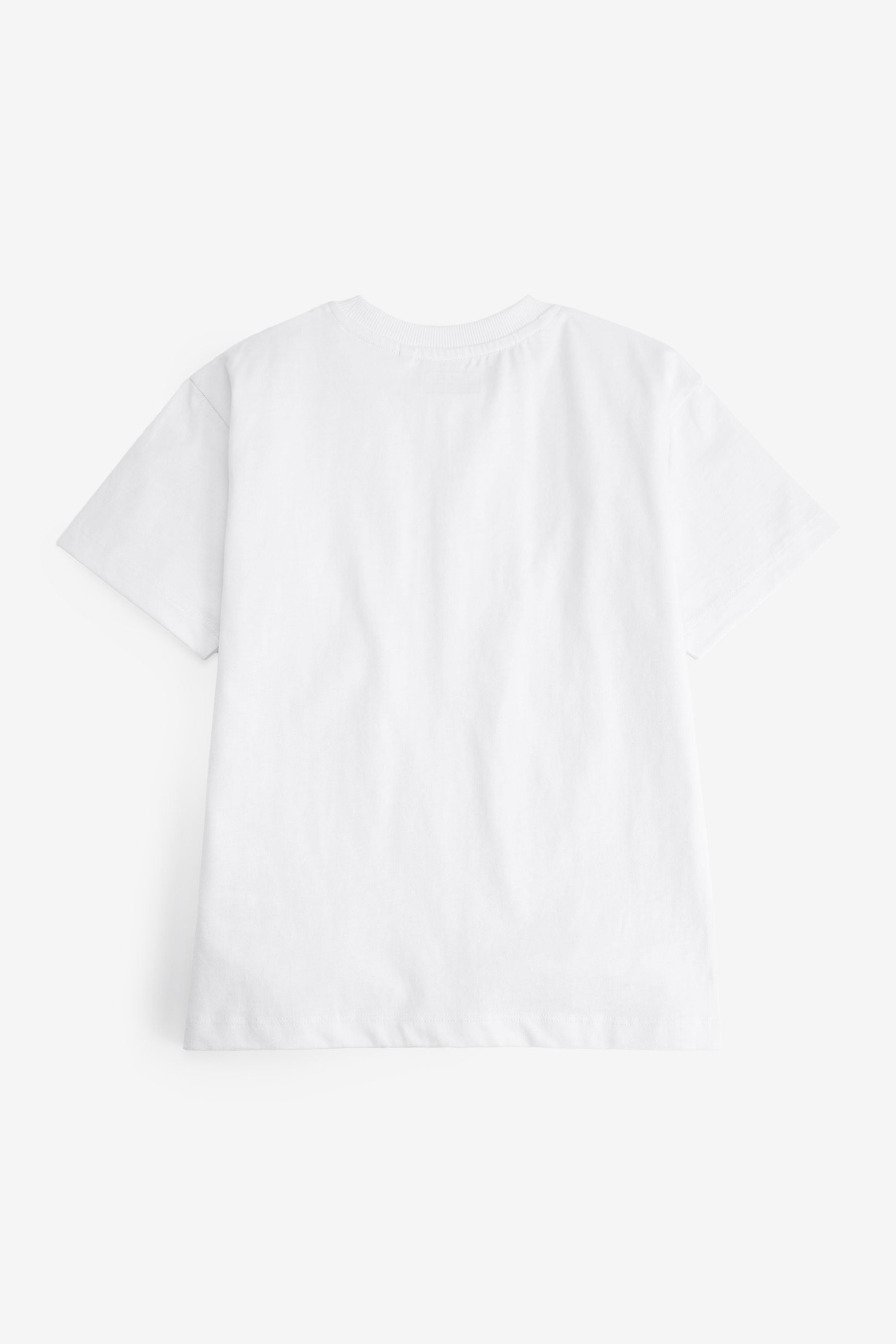 White Premium Drop Shoulder T-Shirt (3-16yrs)