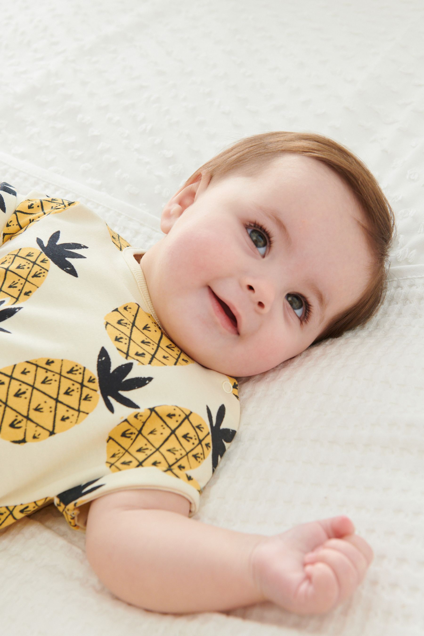 Pineapple Print Single Romper (0mths-3yrs)