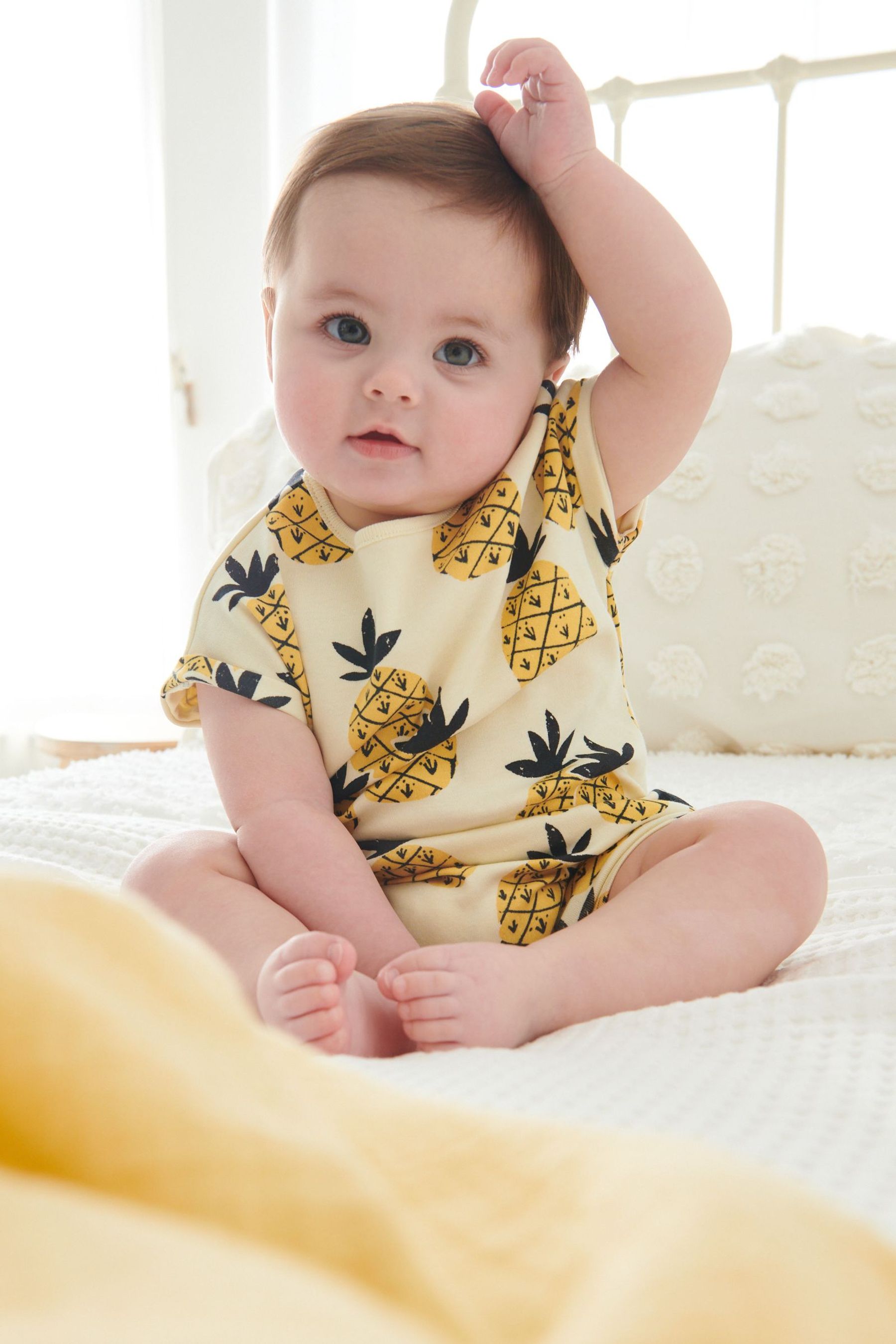 Pineapple Print Single Romper (0mths-3yrs)