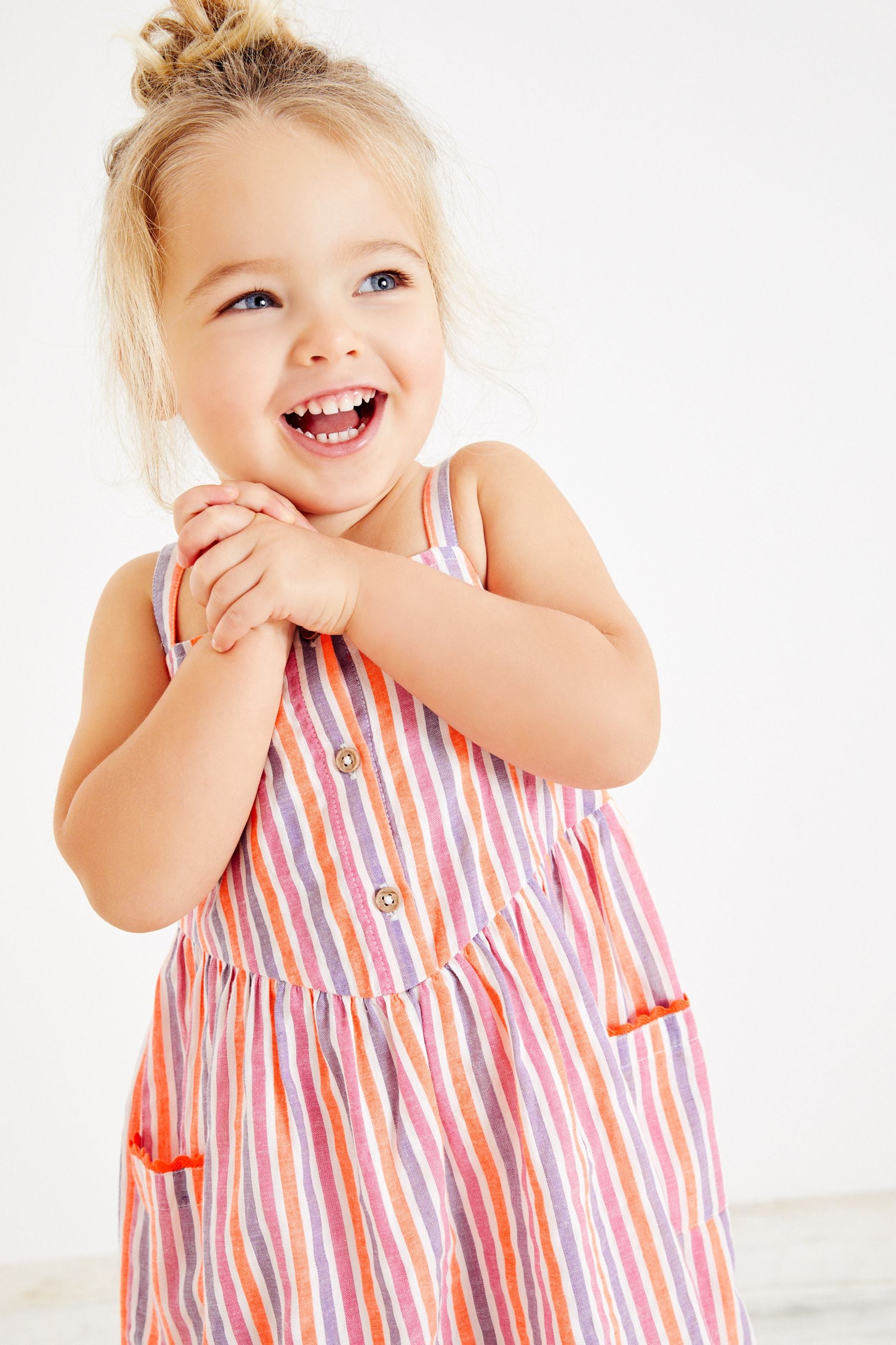 Pink Stripe Cotton Sundress (3mths-8yrs)