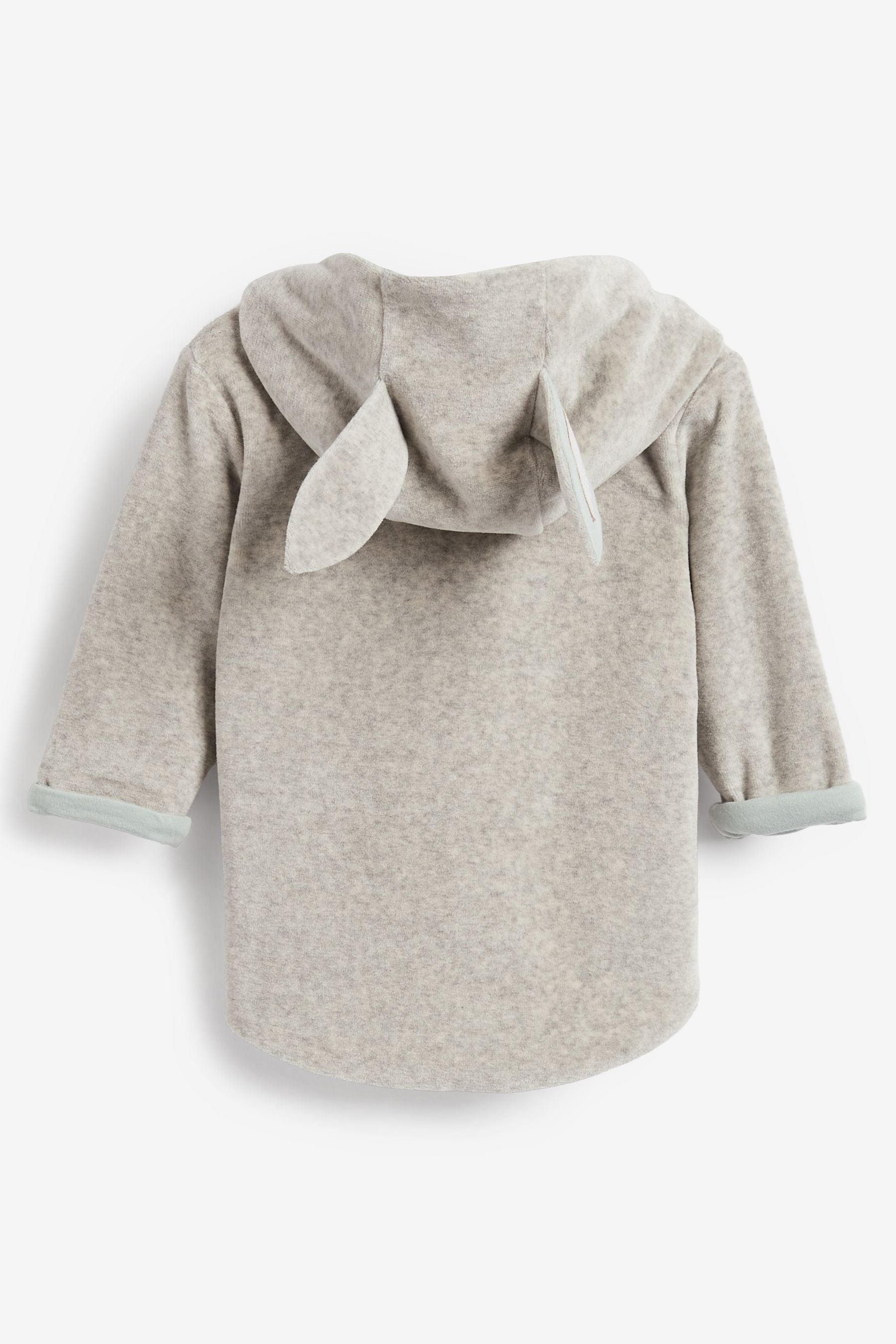 Grey Baby Bunny Ears Rainbow Jacket