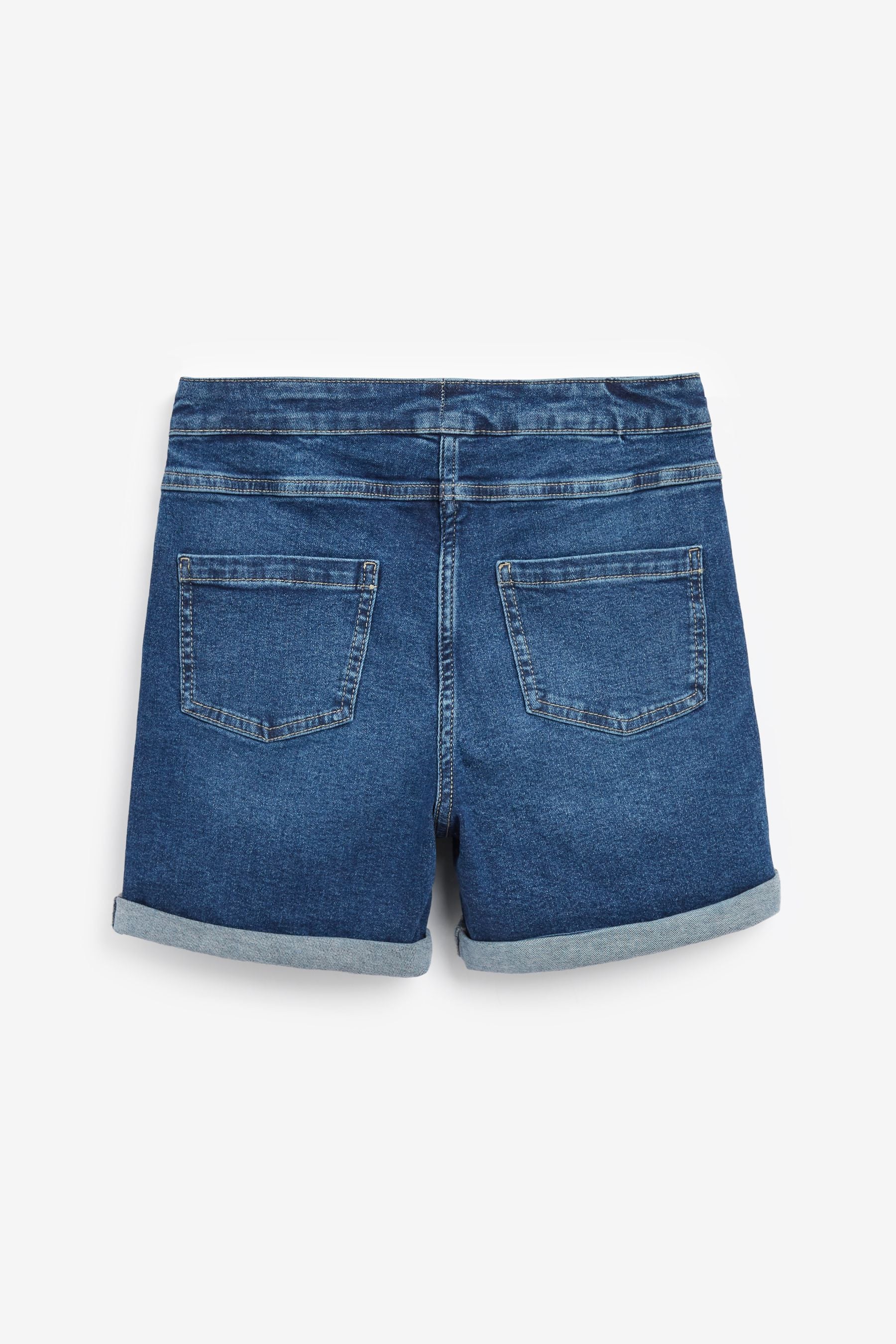 Dark Blue Frill Detail Denim Shorts (3-16yrs)