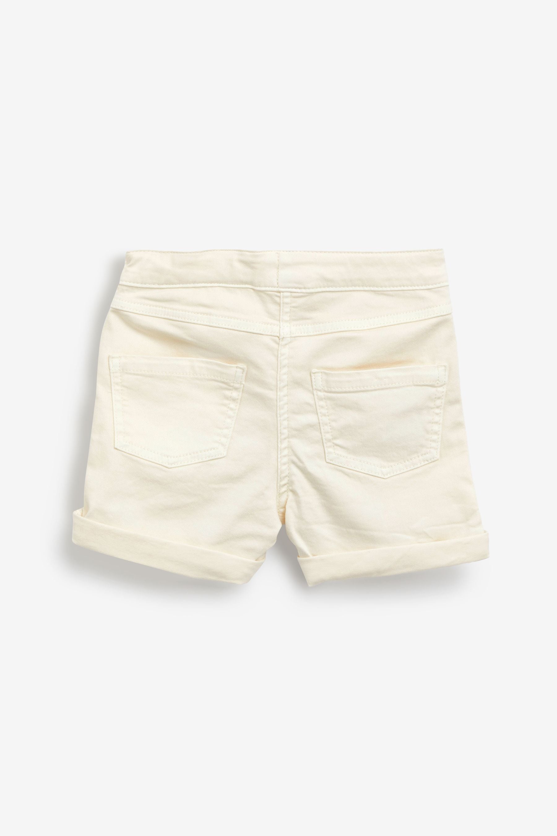 Ecru White Frill Detail Denim Shorts (3-16yrs)