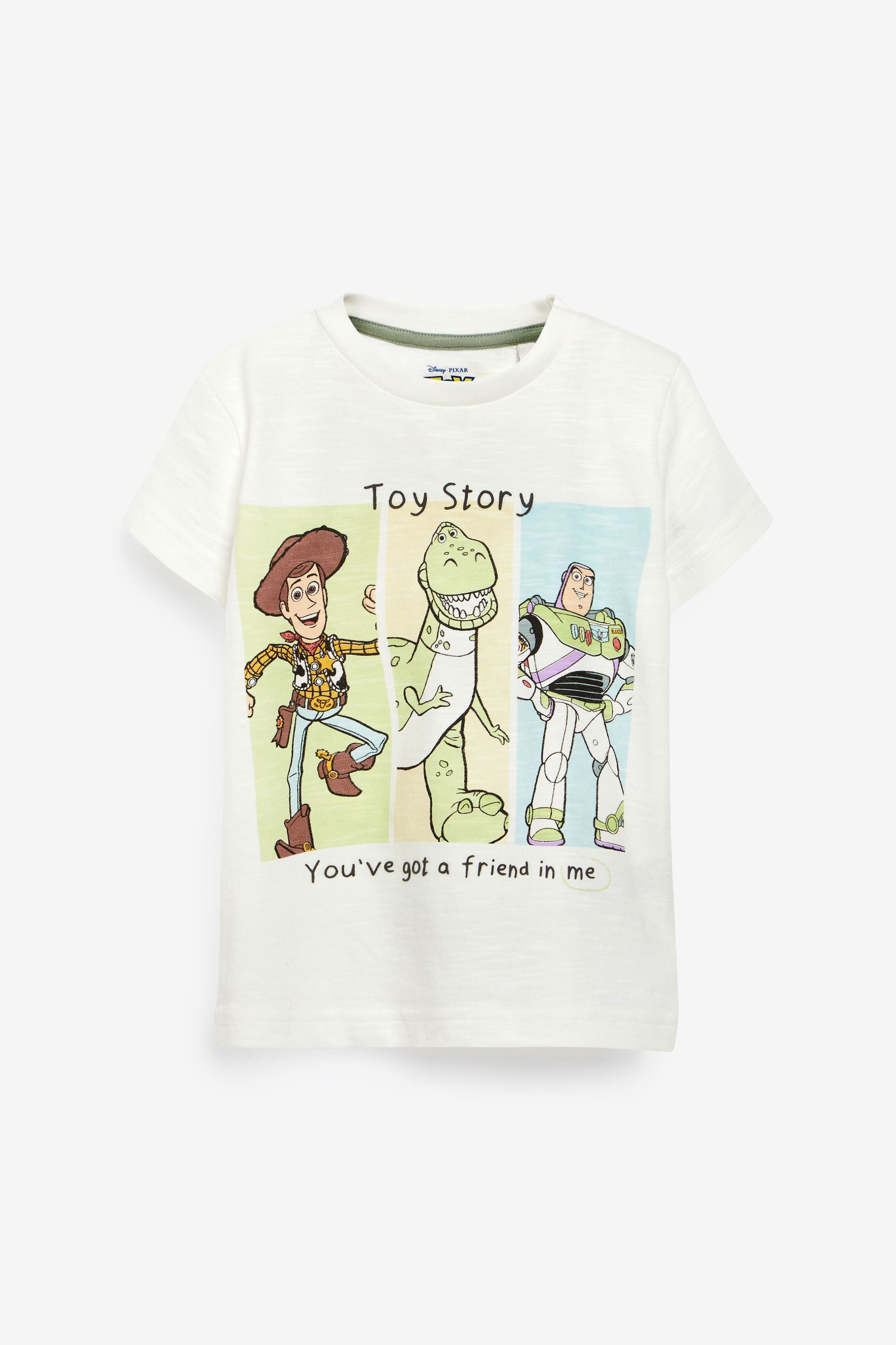 White Colourblock Toy Story Short Sleeve T-Shirt (3mths-8yrs)