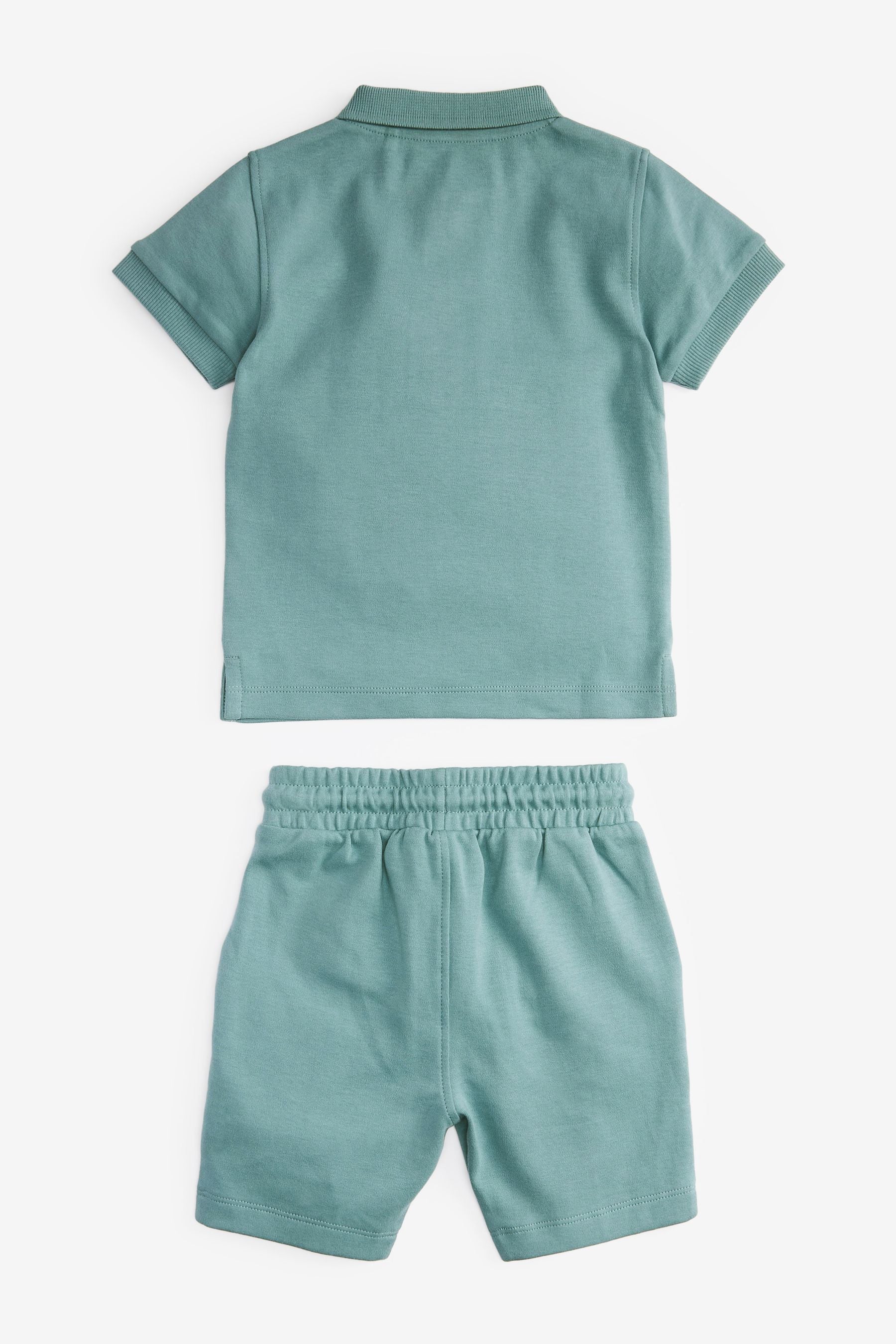 Mineral Green Polo Shirt and Shorts Set (3mths-7yrs)