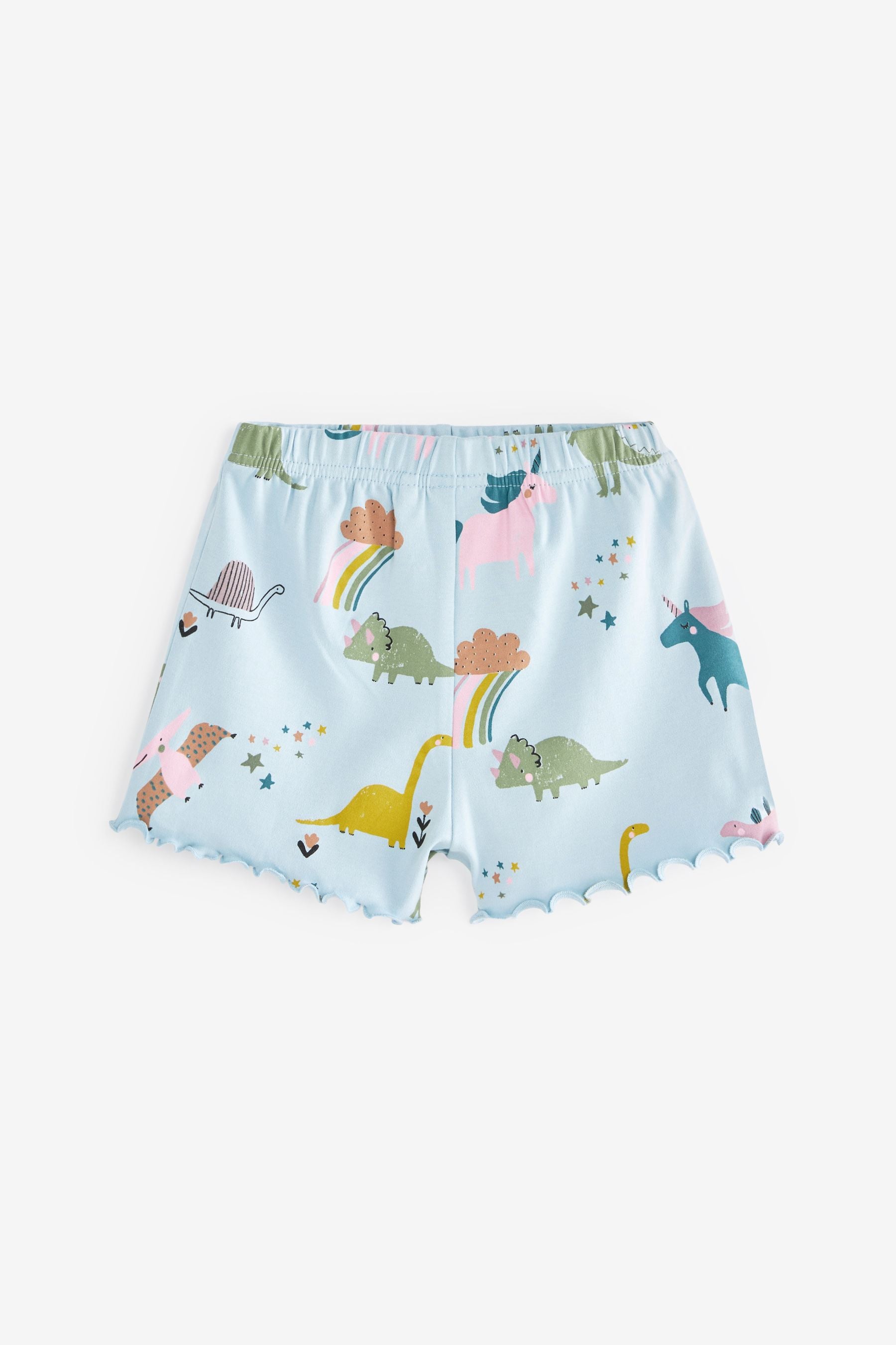 Pink/ Blue Dinosaur 3 Pack Short Pyjamas (9mths-12yrs)