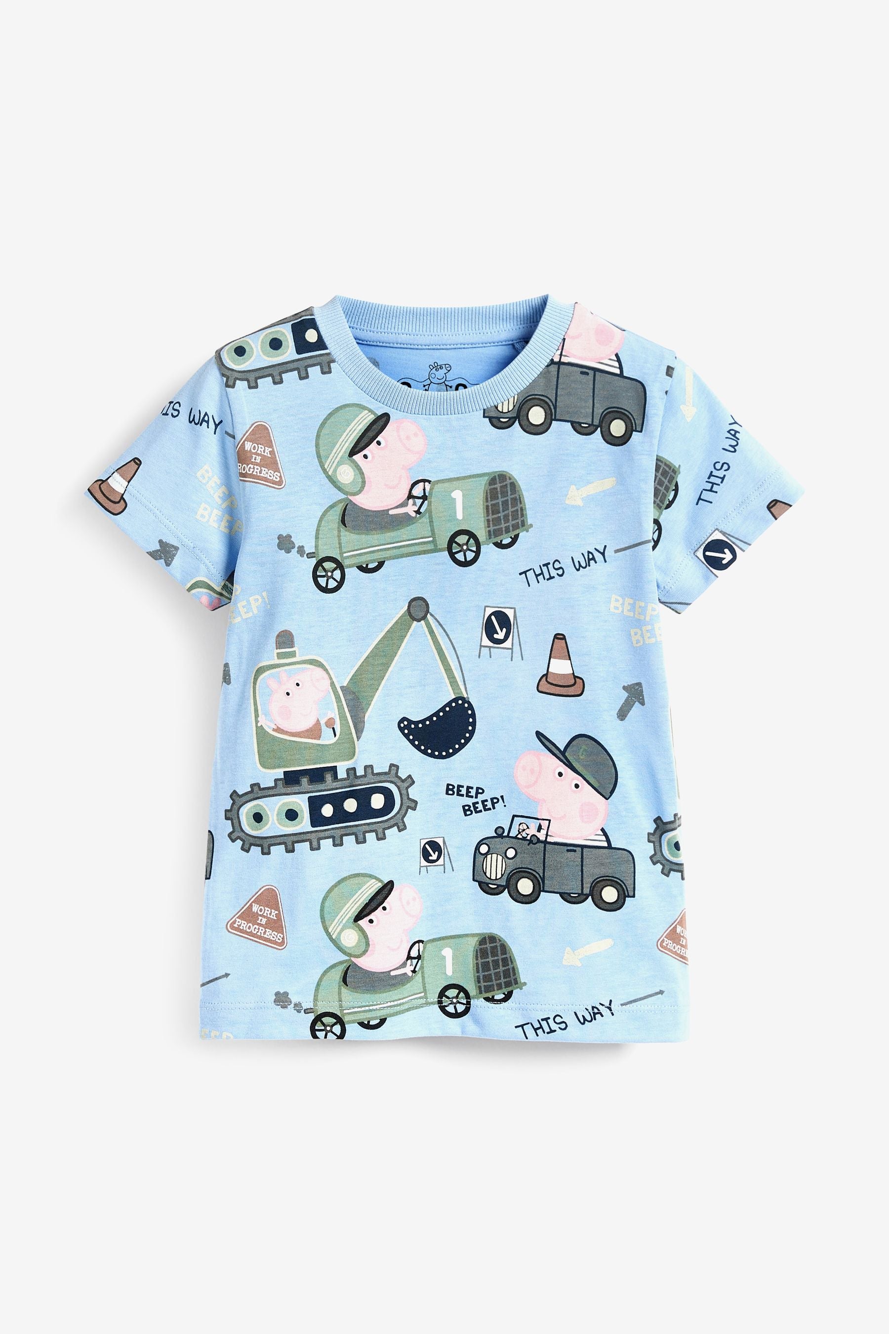 Blue George Pig Short Sleeve T-Shirt (3mths-8yrs)