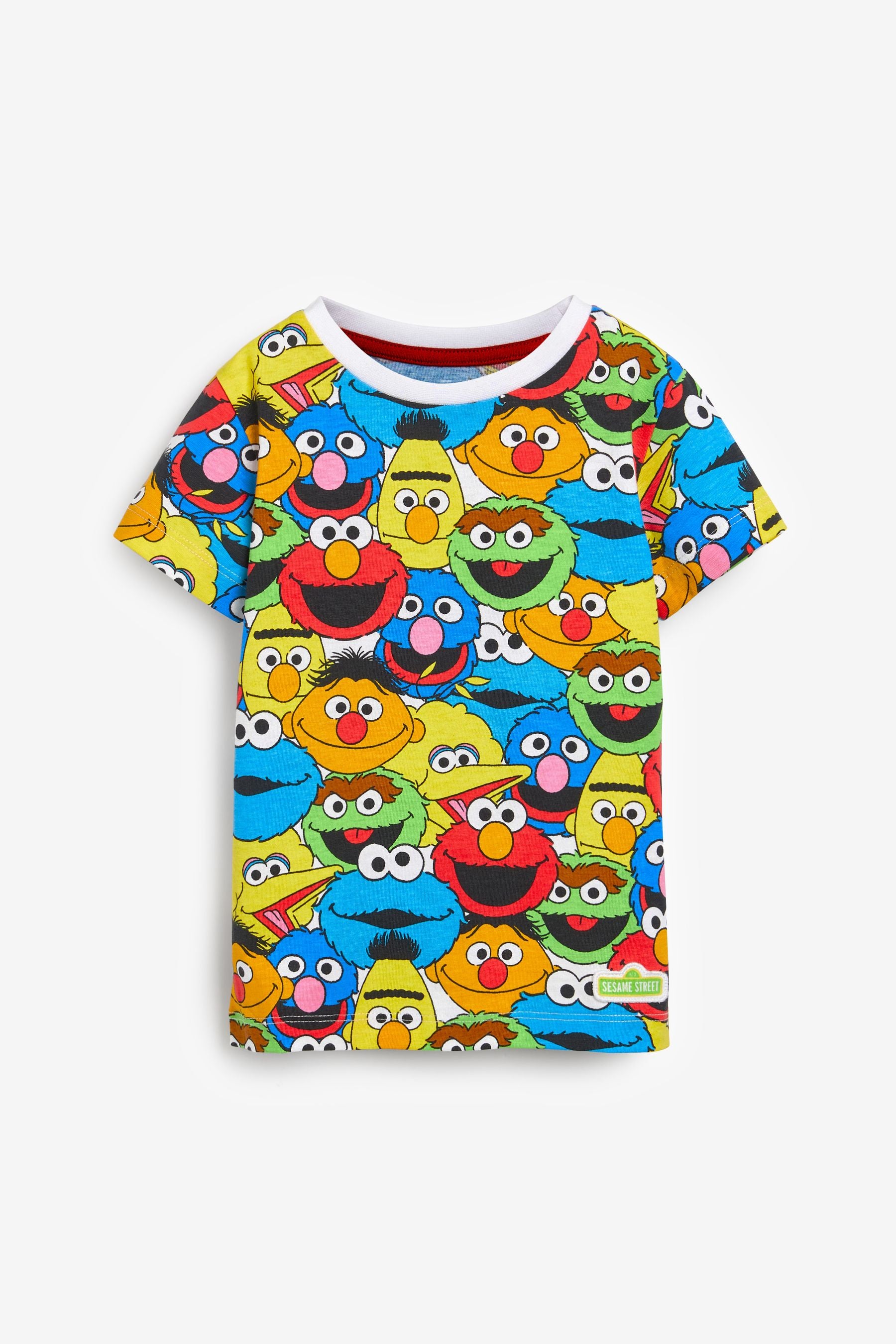 Multicoloured Sesame Street Short Sleeve T-Shirt (3mths-8yrs)