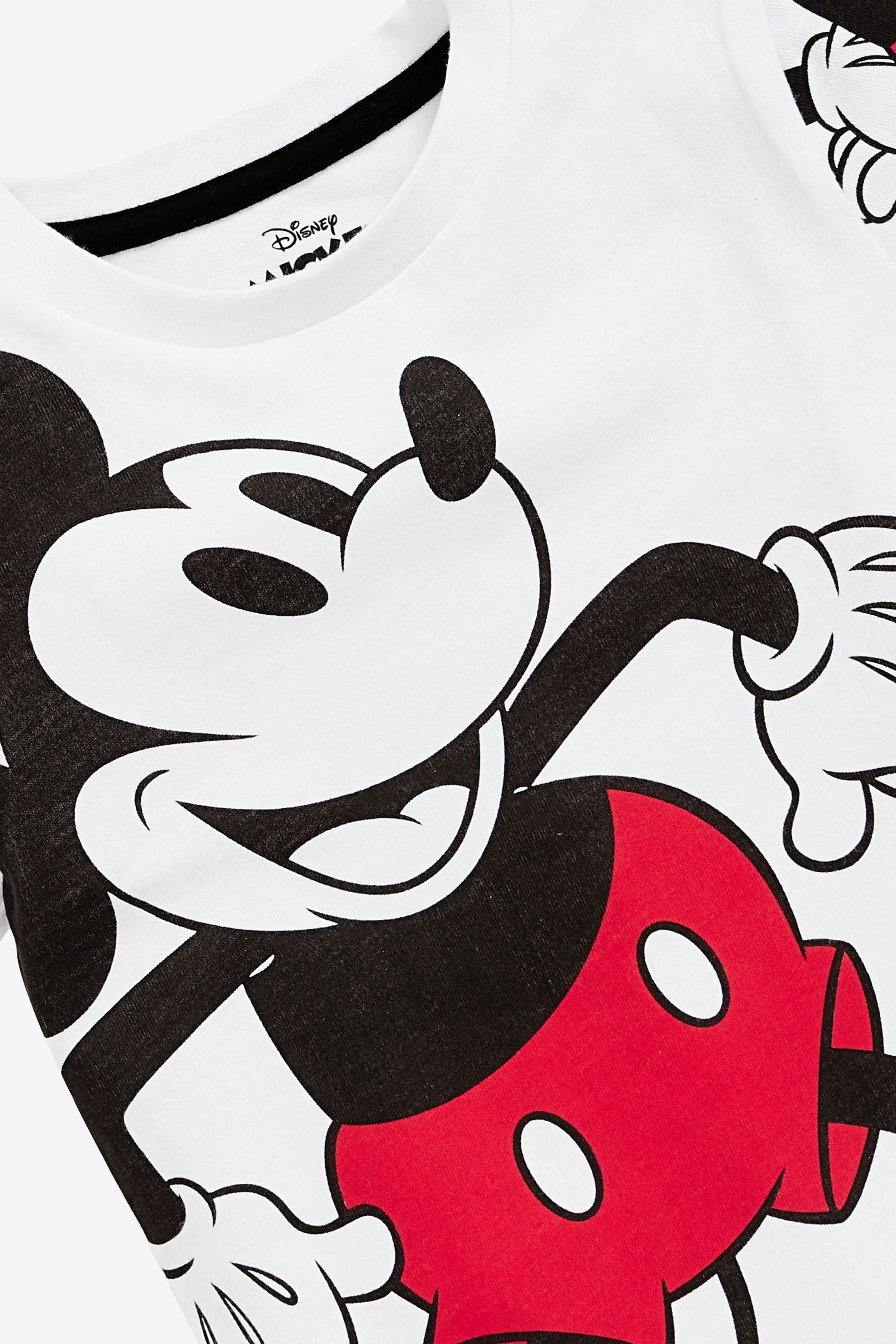 White Mickey Mouse Classic Short Sleeve T-Shirt (3mths-8yrs)