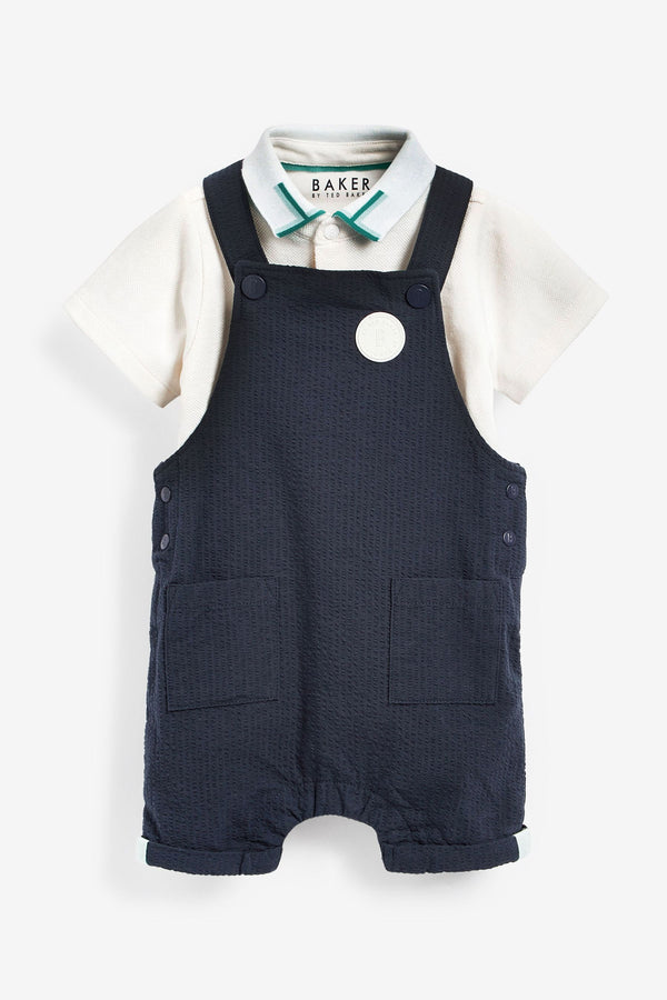 Navy Baker by Ted Baker Navy Blue Dungarees Set