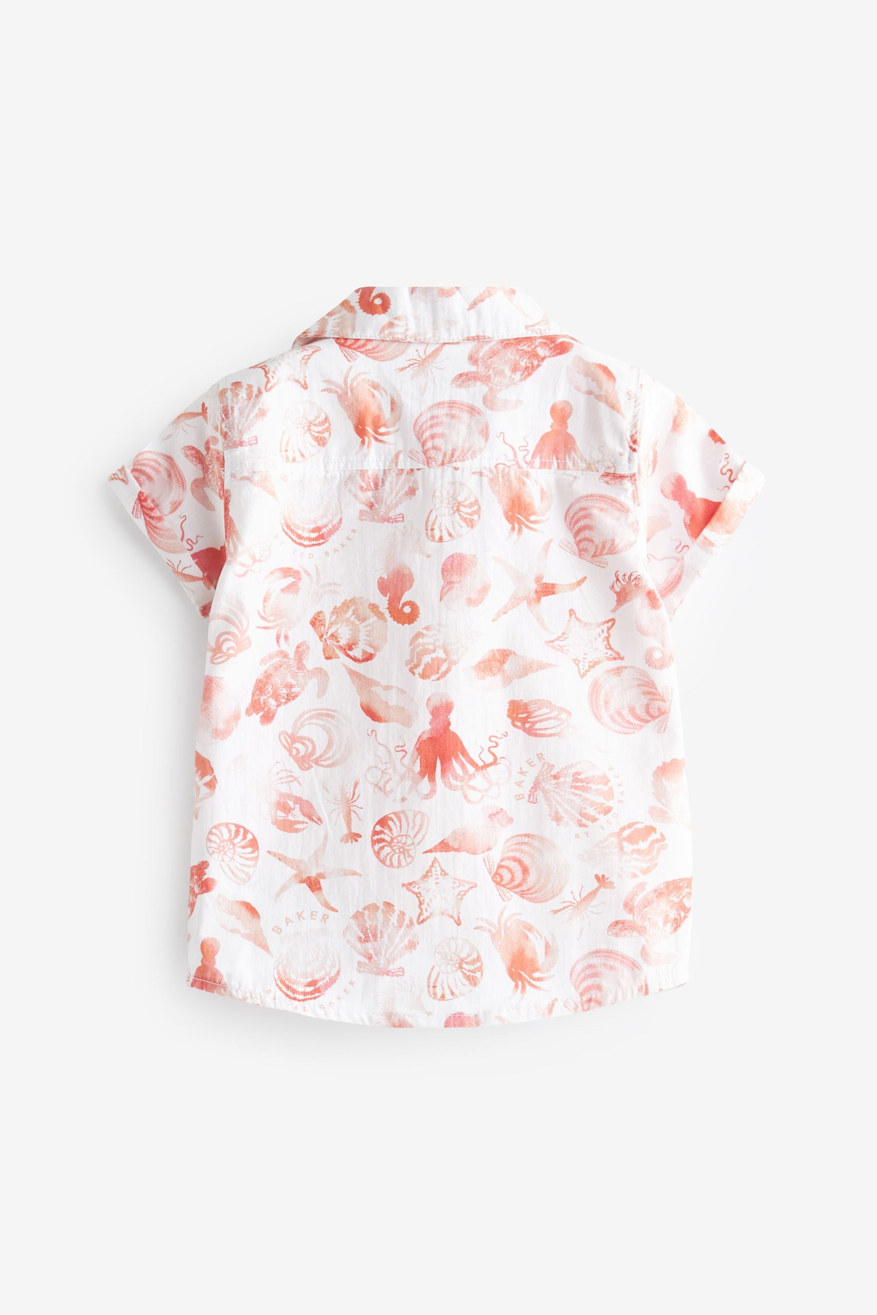 Baker by Ted Baker White Shell Print Shirt