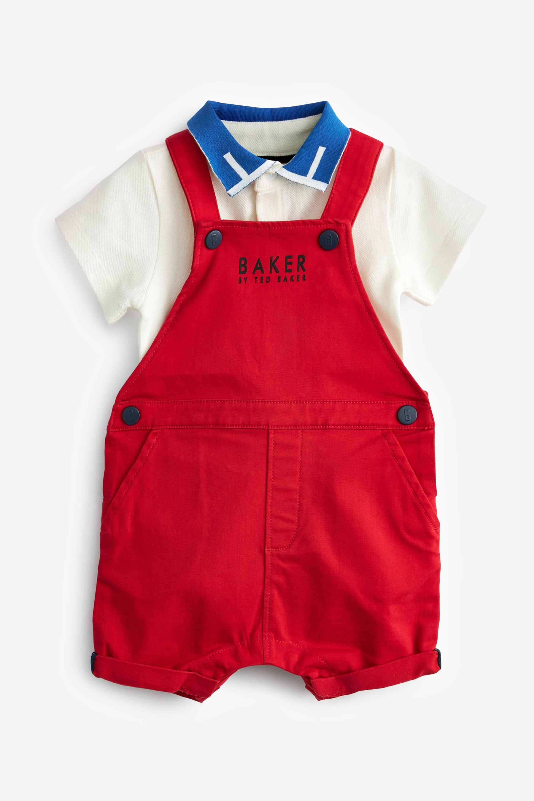 Red Baker by Ted Baker Red Dungarees Set