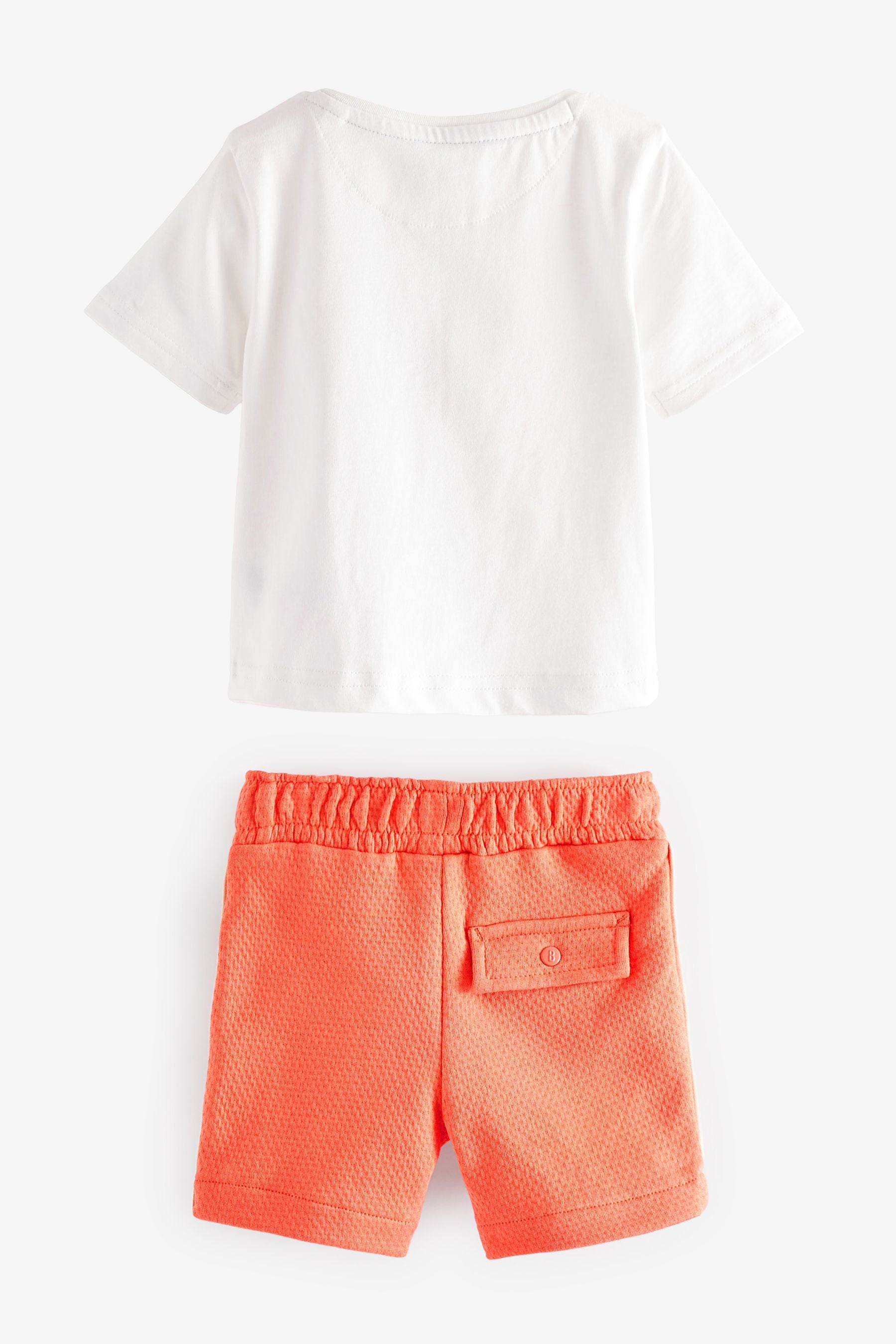 Orange Baker by Ted Baker Orange Jersey Shorts And Graphic T-Shirt Set