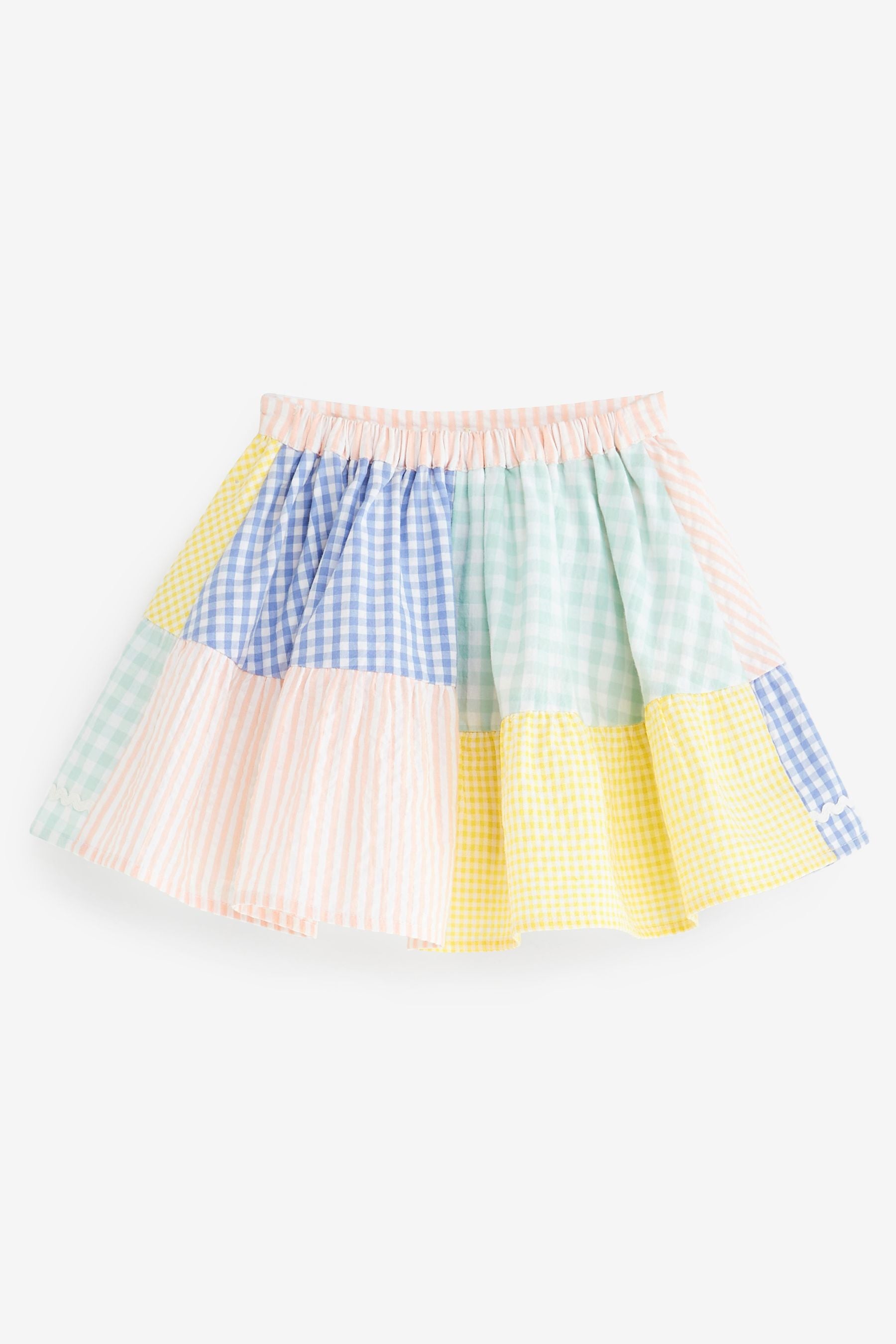 Multi Gingham Patched Skirt (3mths-7yrs)