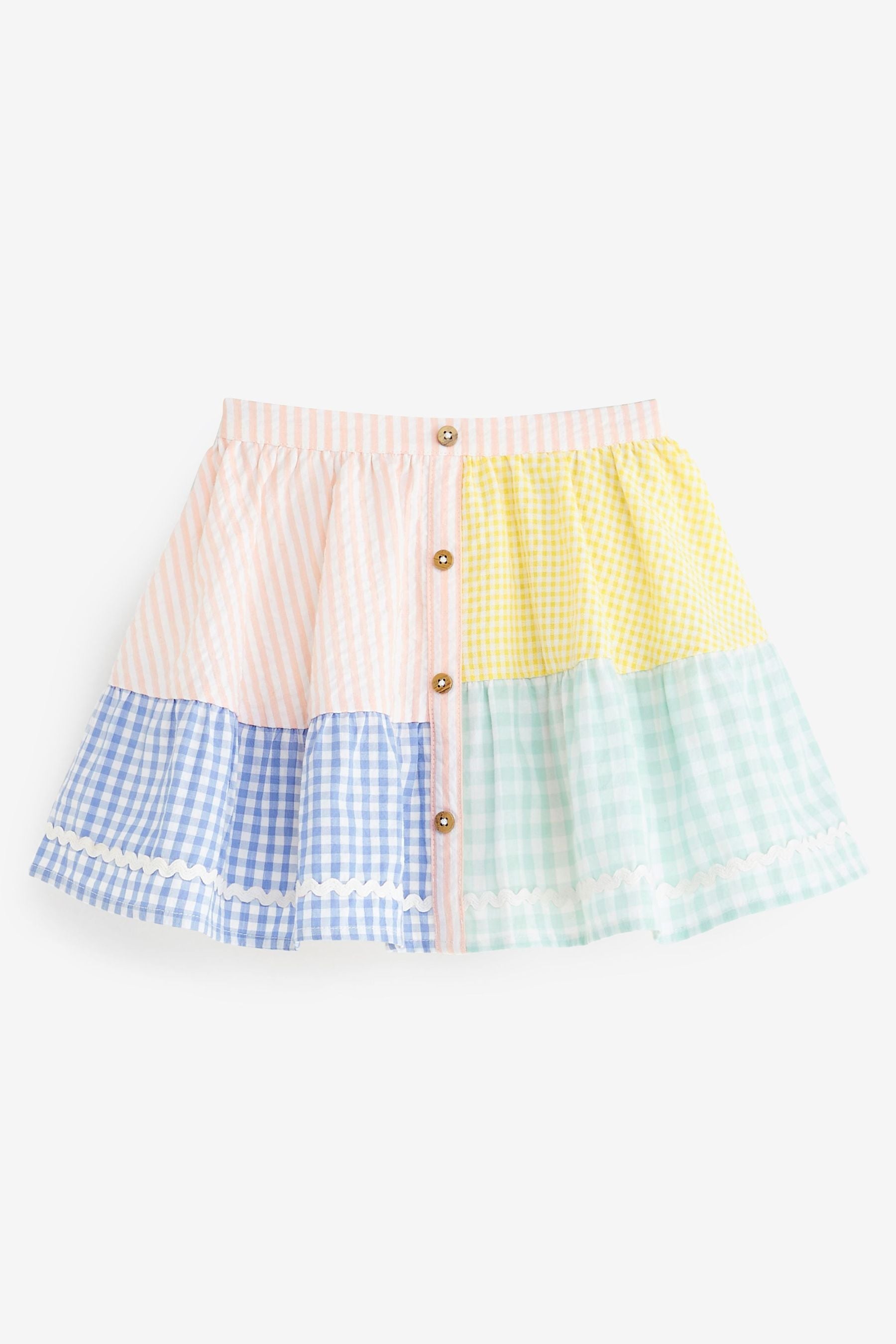 Multi Gingham Patched Skirt (3mths-7yrs)